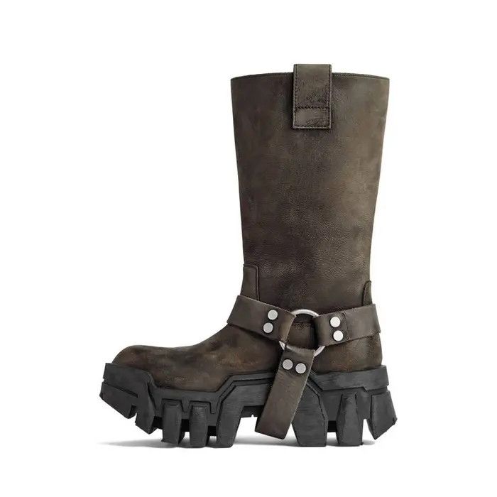Balenciaga o1bcso1str0326 Bulldozer Harness Boots in Black Size US 9 / IT 39 - 3 Thumbnail