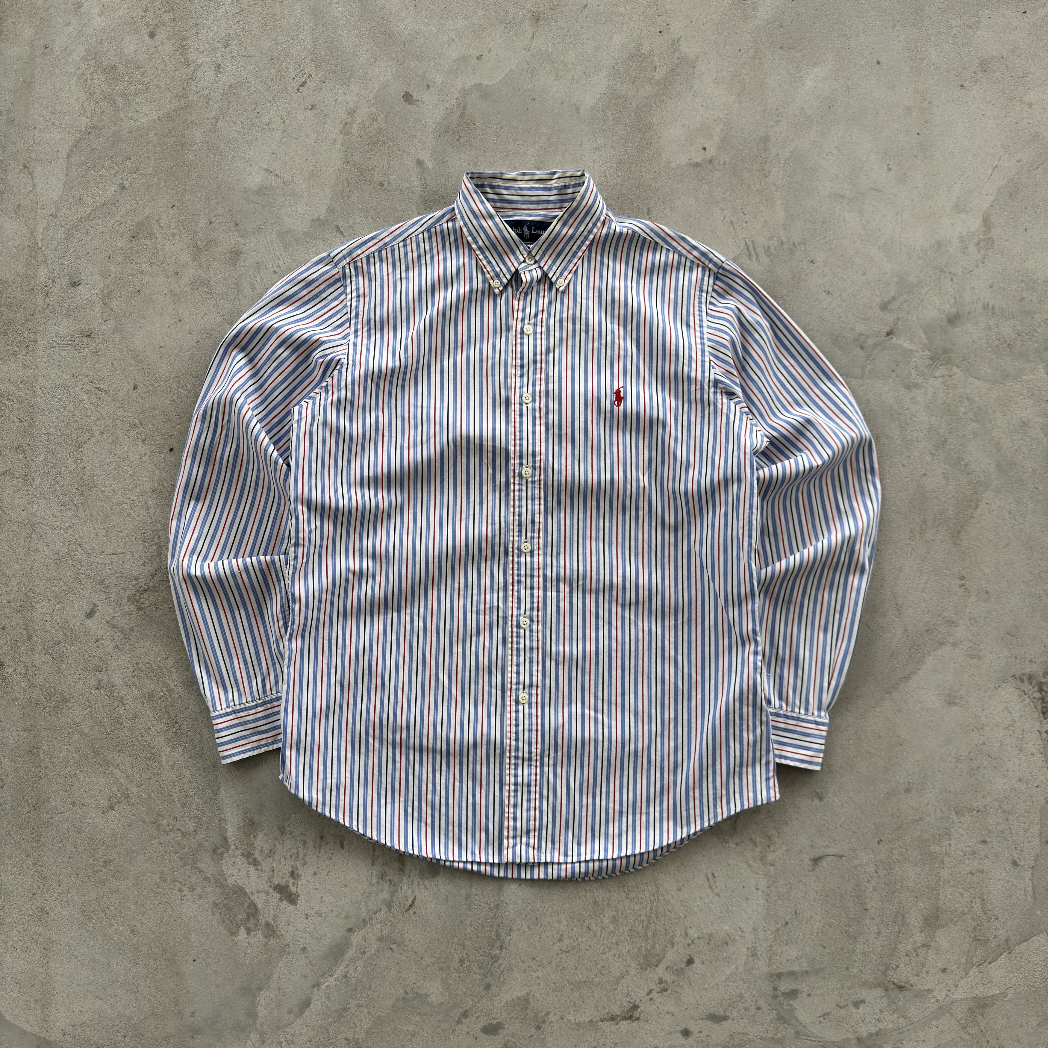 Ralph Lauren Custom Fit Striped Button Down Shirt L
