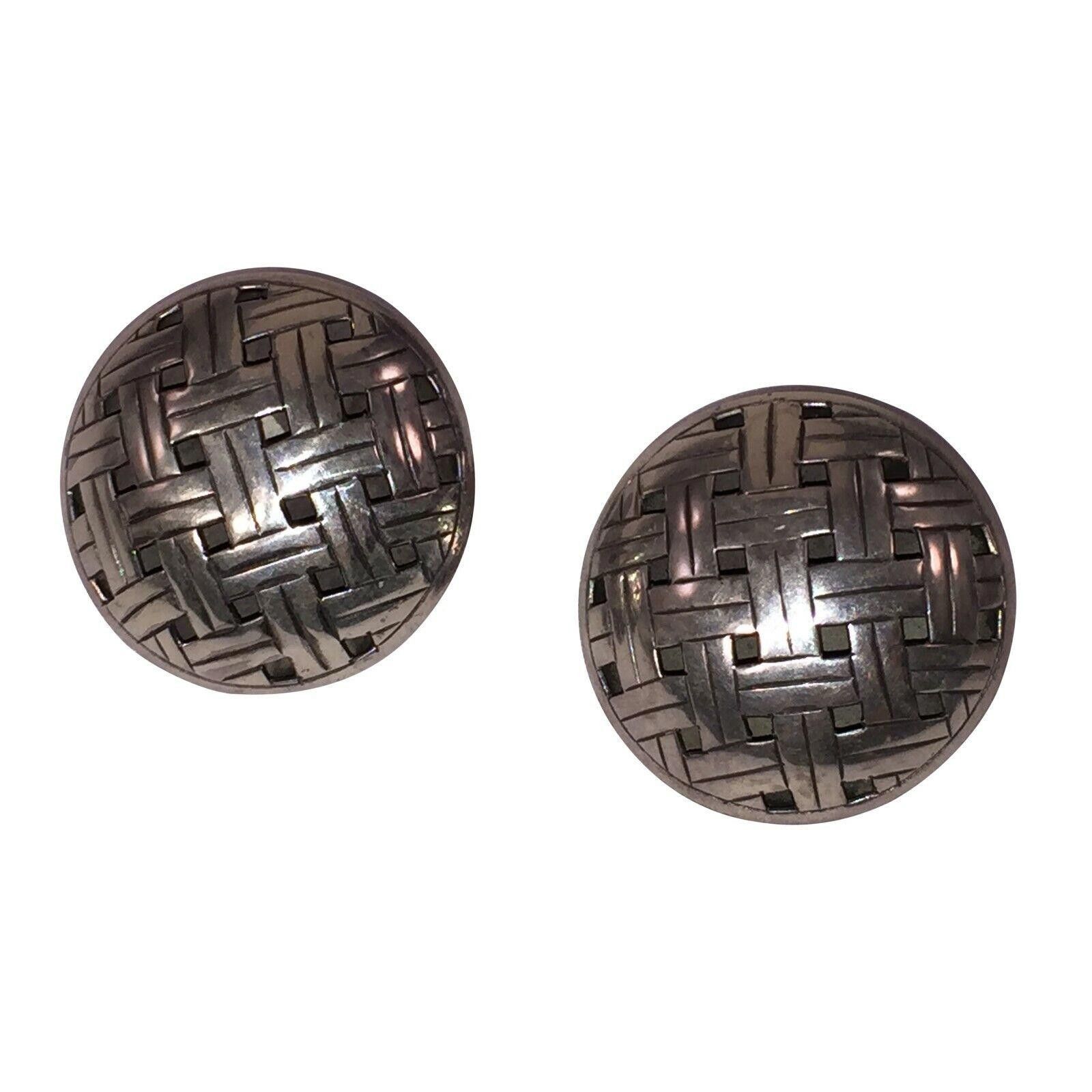 John Hardy John Hardy Large Dome Woven Sterling Earrings Size ONE SIZE - 1 Thumbnail