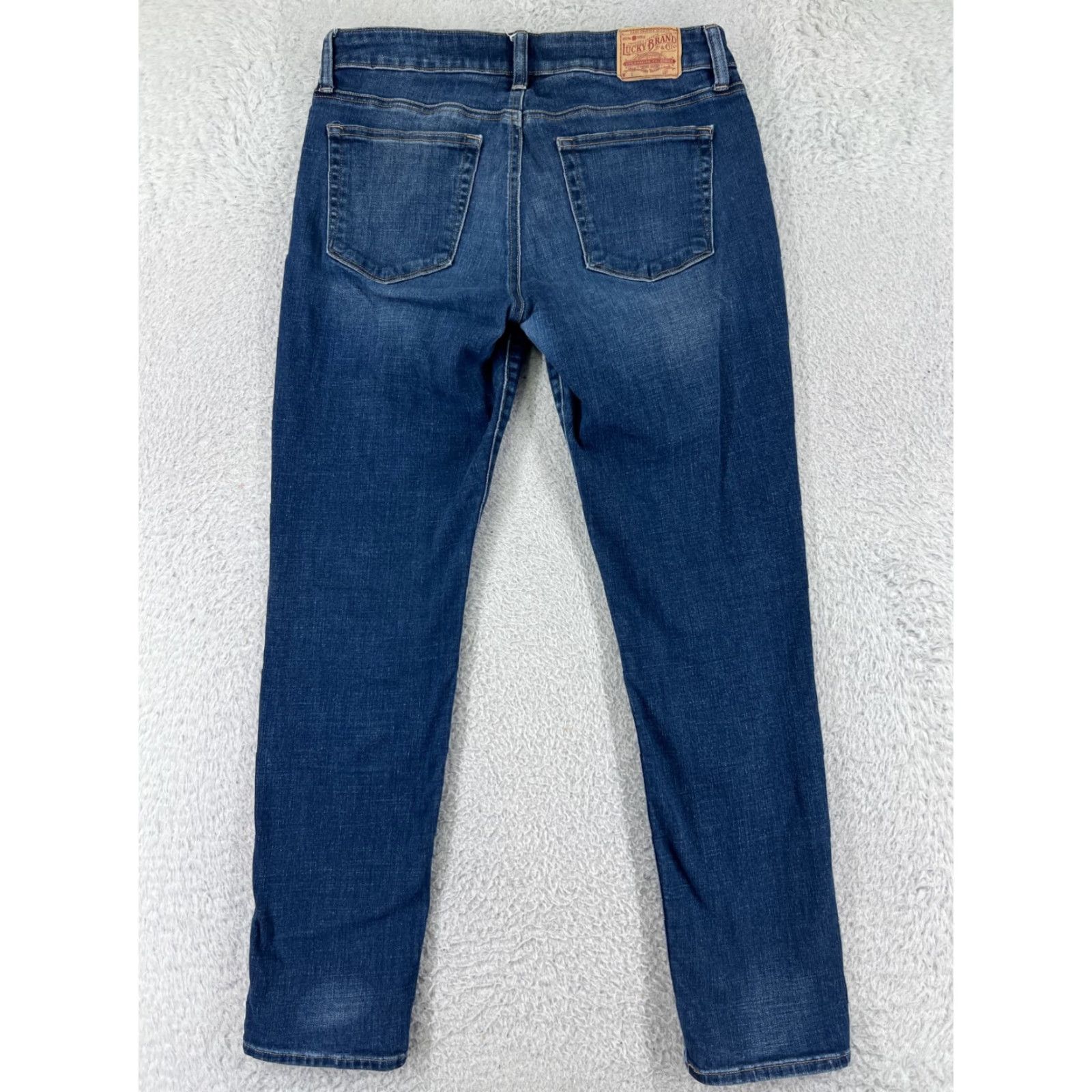 Lucky Brand Lucky Brand Jeans Womens 6 Blue Denim Skinny Regular 5-Pocket Distressed Cotton Blend 90s Style Mens, Womens Size 28" / US 6 / IT 42 - 2 Thumbnail