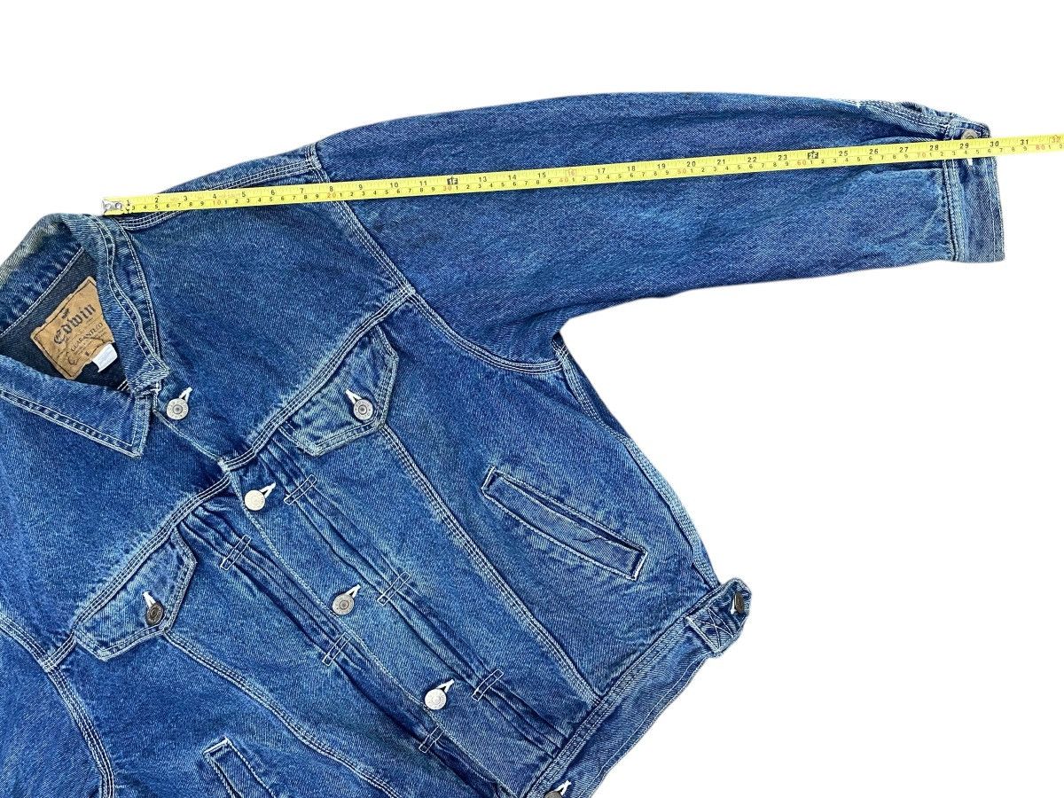 Edwin Vintage EDWIN Denim Jacket Button Double Pocket Size US L / EU 52-54 / 3 - 16 Thumbnail