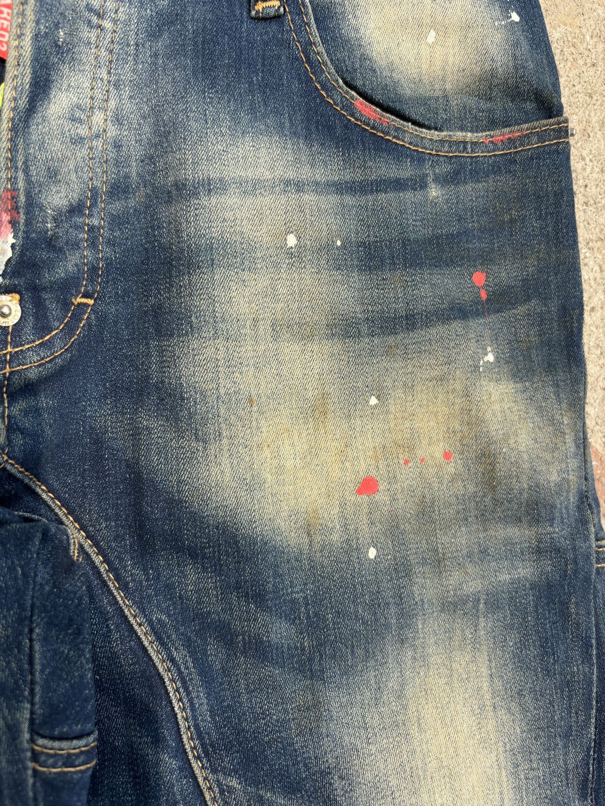 Dsquared2 Vintage DSQUARED2 Paint Splater slim jean Size US 32 / EU 48 - 5 Thumbnail