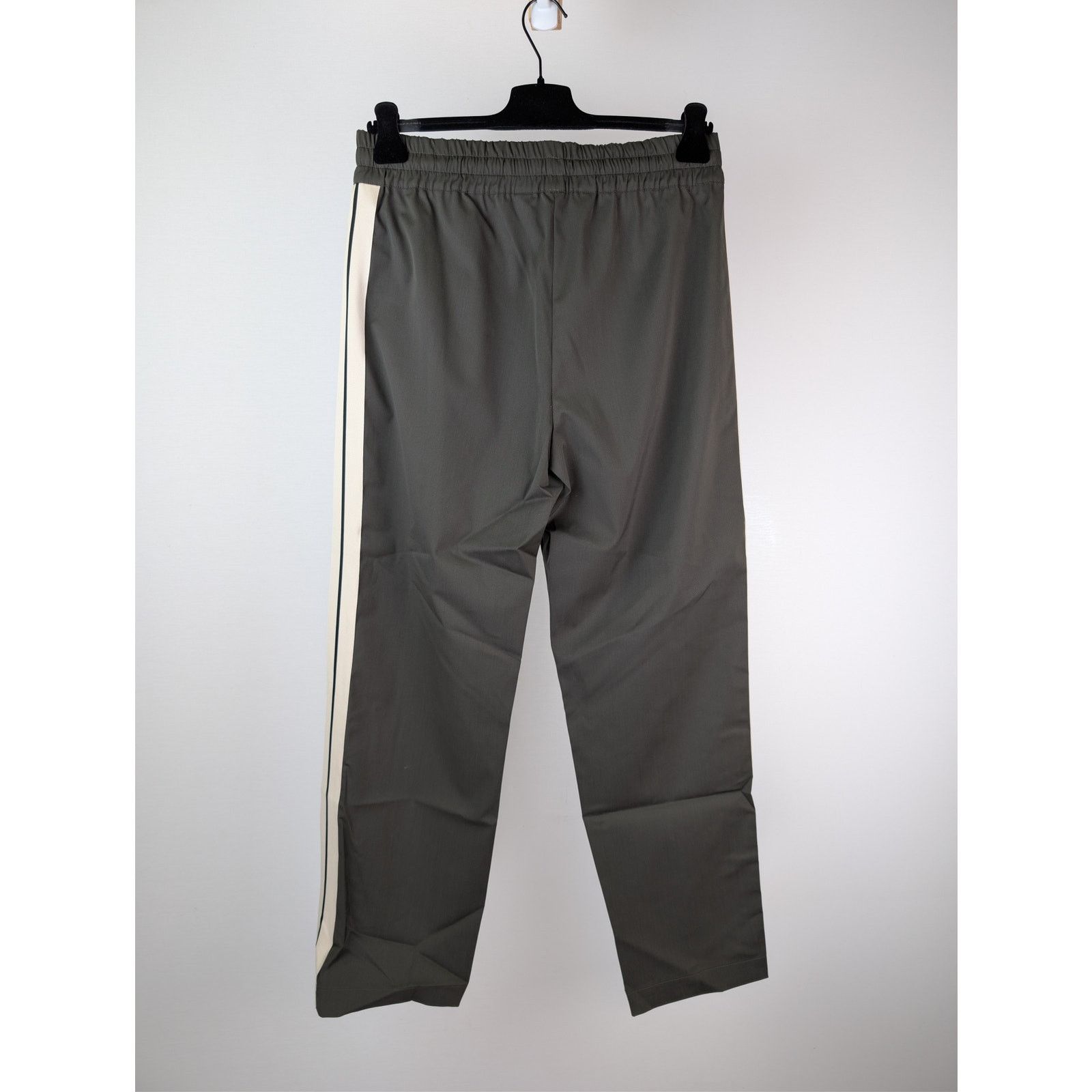 Palm Angels o1rshd1 Classic Logo Wool Track Pants in Military/Off-White Size US 32 / EU 48 - 11 Thumbnail