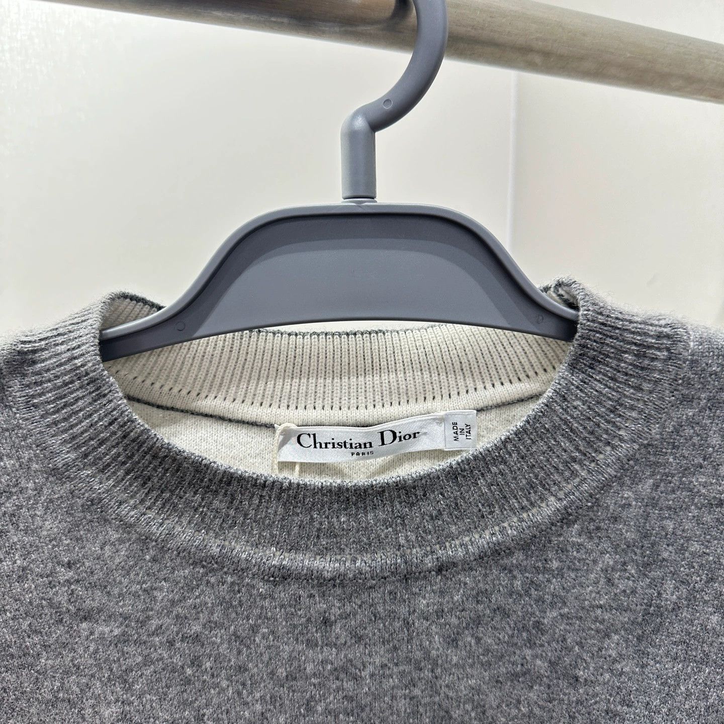 Christian Dior Monsieur Dior 8-pattern gray cashmere knit sweater 34 Unused mar359 Size XS / US 0-2 / IT 36-38 - 3 Thumbnail