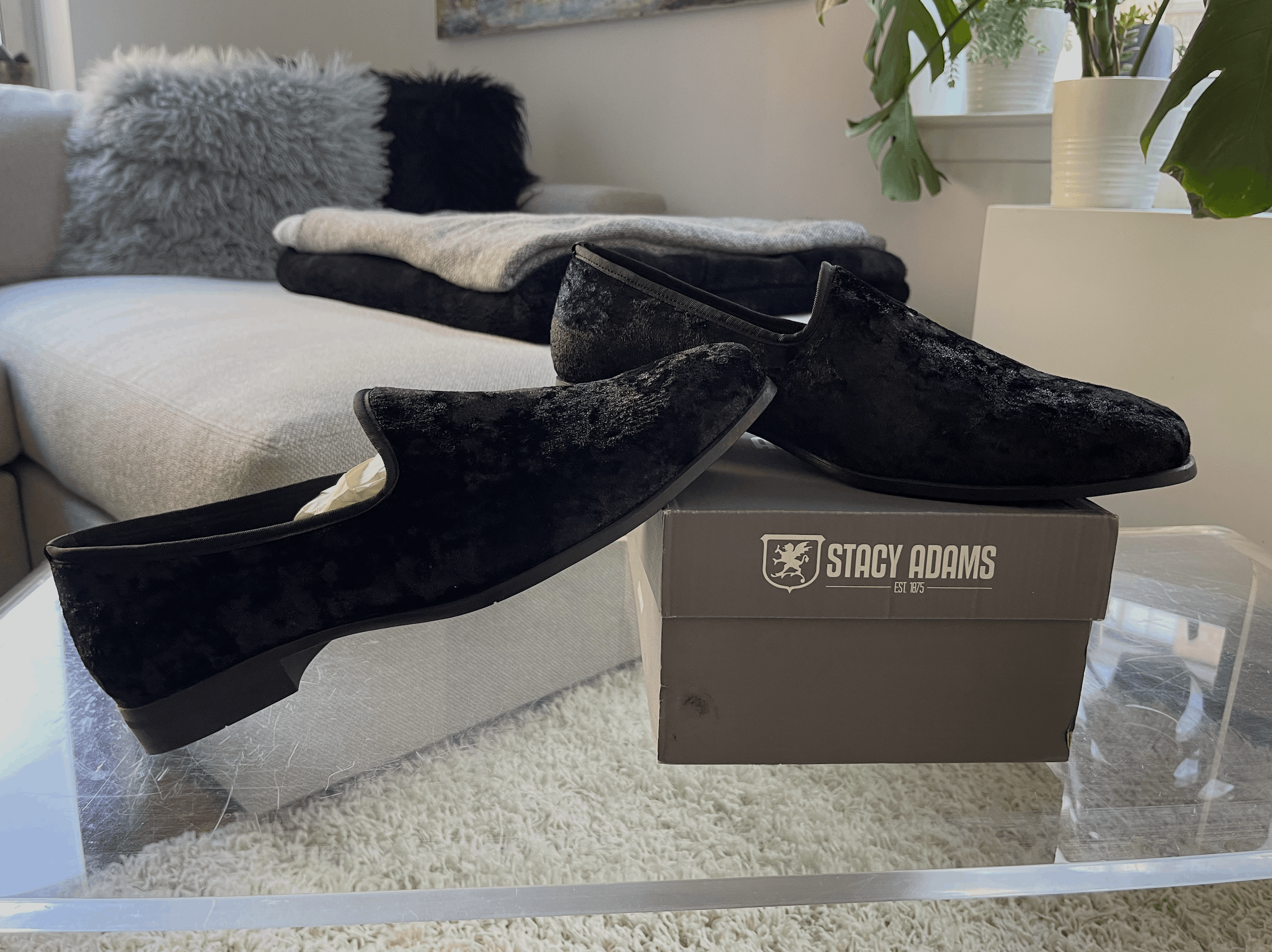 Stacy Adams Sultan Velour Slip On Size US 14 / EU 47 - 1 Thumbnail