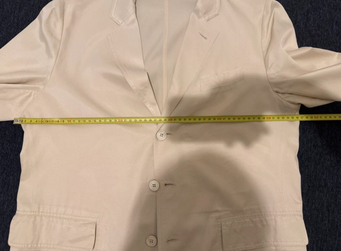Dries Van Noten Dries Van Noten Cream Light Blazer Size US L / EU 52-54 / 3 - 7 Thumbnail