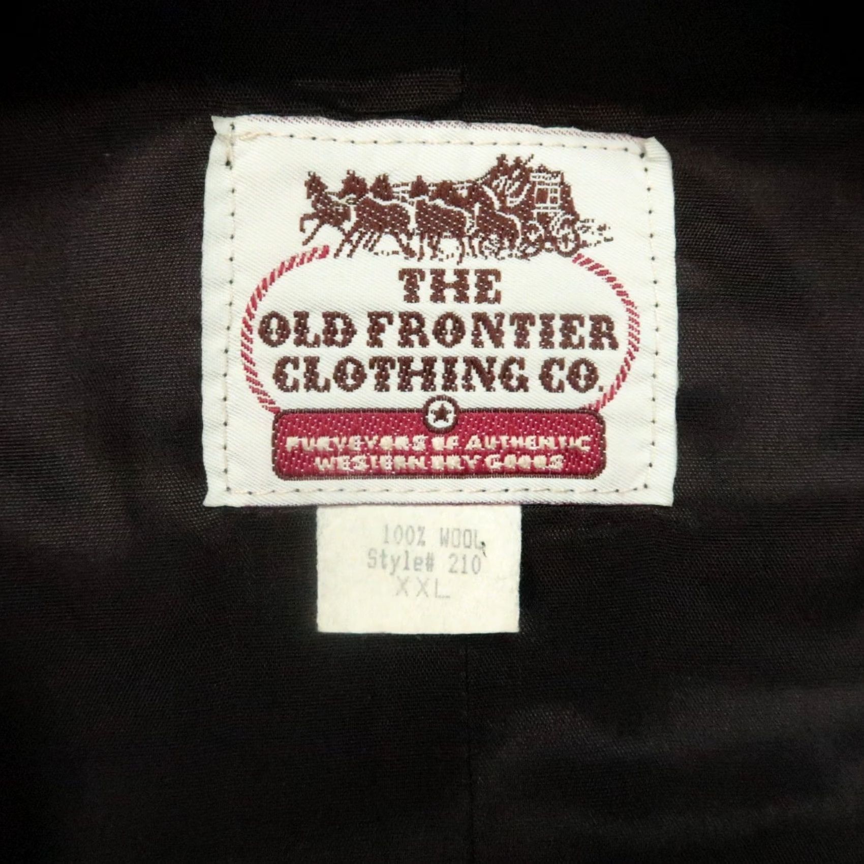 Vintage VINTAGE Old Frontier Clothing Vest Mens 2XL Wool Brown Button Western Frontiersmen Vest Size US XXL / EU 58 / 5 - 3 Thumbnail