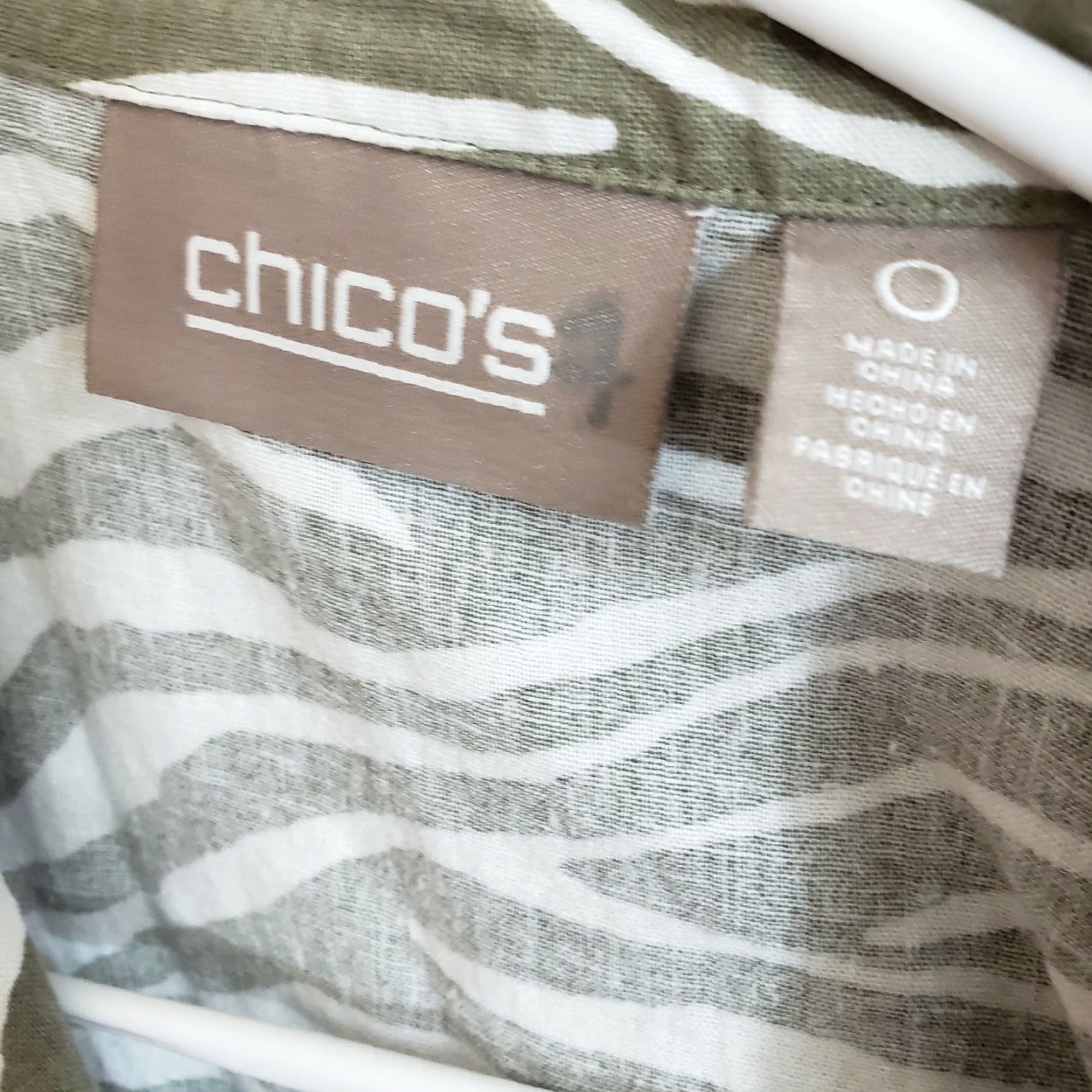 Vintage Chico's Womens Vest Small Olive Green Linen Blend Full Zip Vest Zip Size S / US 4 / IT 40 - 5 Thumbnail