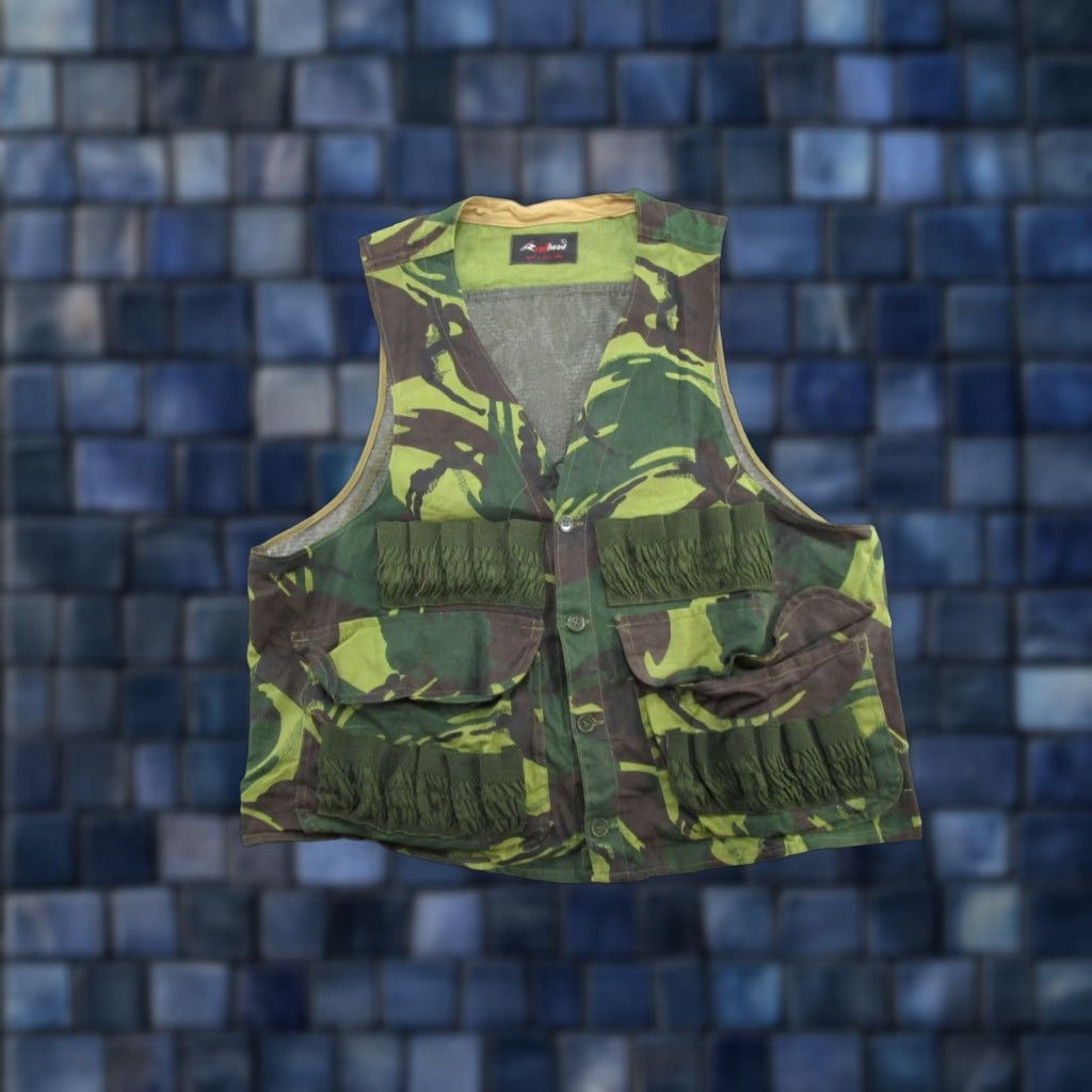 Vintage VINTAGE RedHead Vest Camouflage Canvas Duck Hunting Vest Mens L Green 80s 90s Retro Original Hunting Theme Mens Size US L / EU 52-54 / 3 - 1 Thumbnail