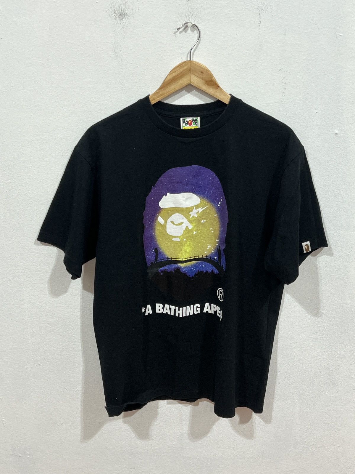 Bape Bape The Star Festival Ape Black Tee Size US XL / EU 56 / 4 - 1 Thumbnail