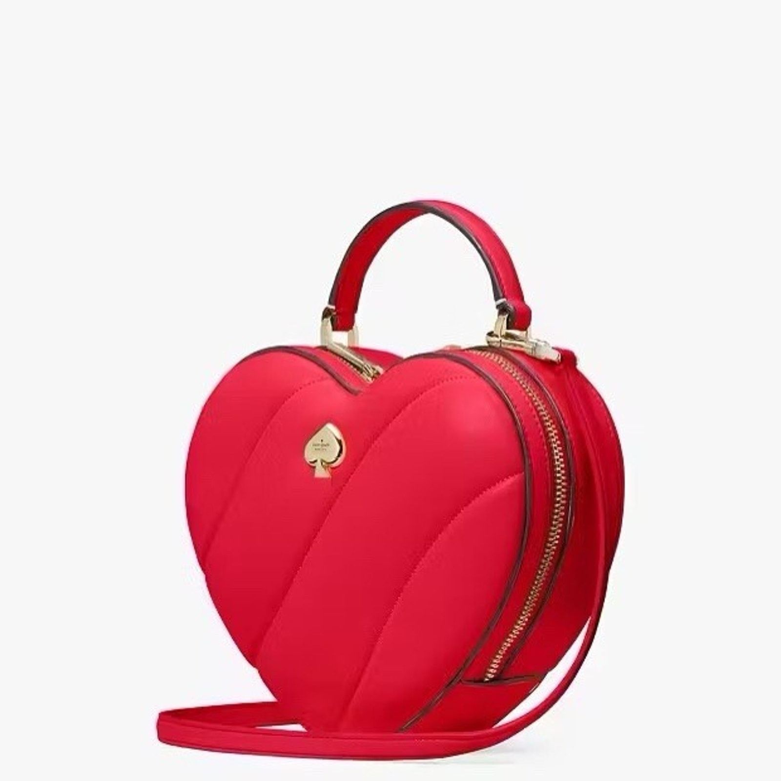Kate Spade NWT Kate Spade Love Shack Heart Crossbody Ruby Red KK191 Size ONE SIZE - 7 Thumbnail
