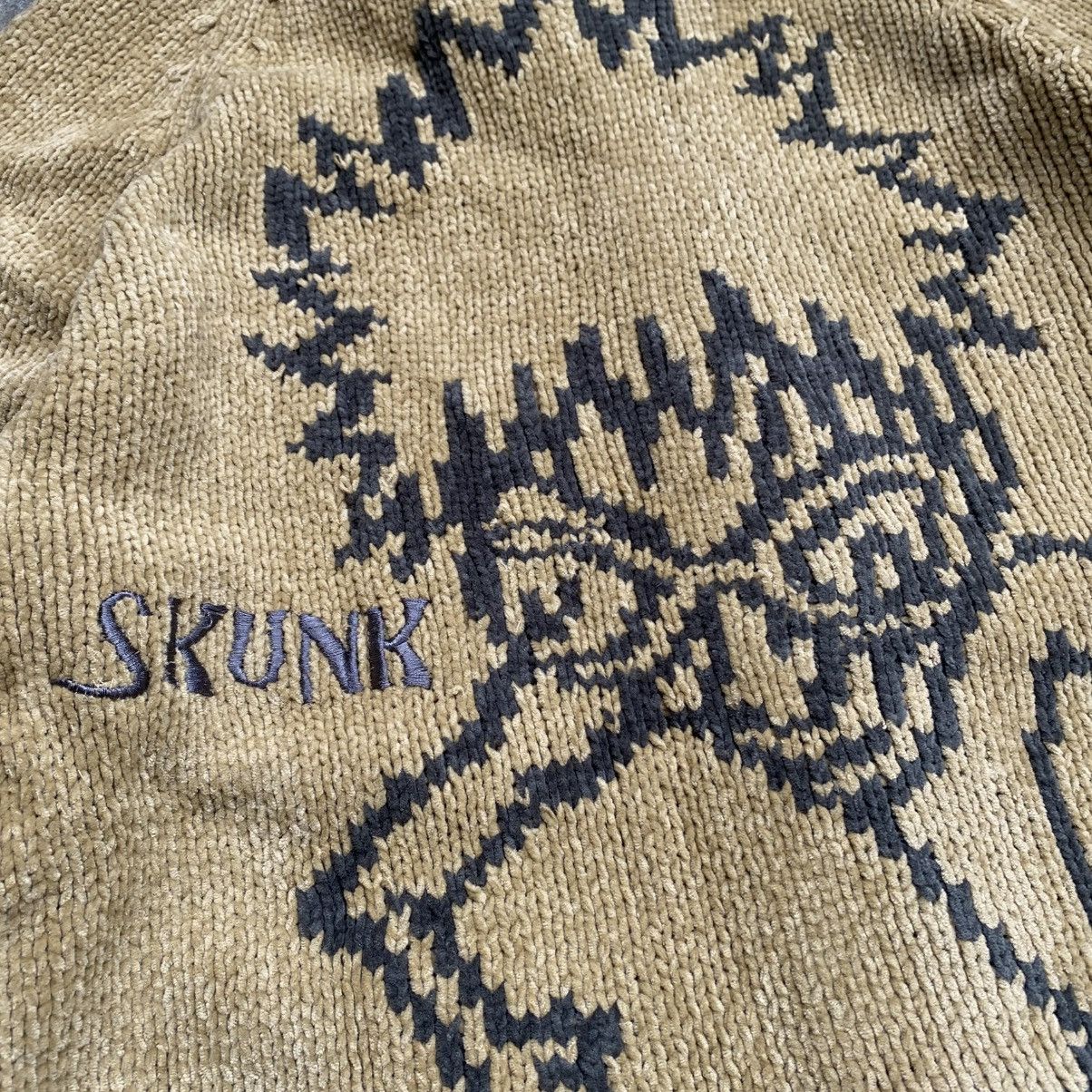Japanese Brand 2000s Mischievous Skunk Rip Stitch Zip Up Knit Sweaters Size US M / EU 48-50 / 2 - 7 Thumbnail