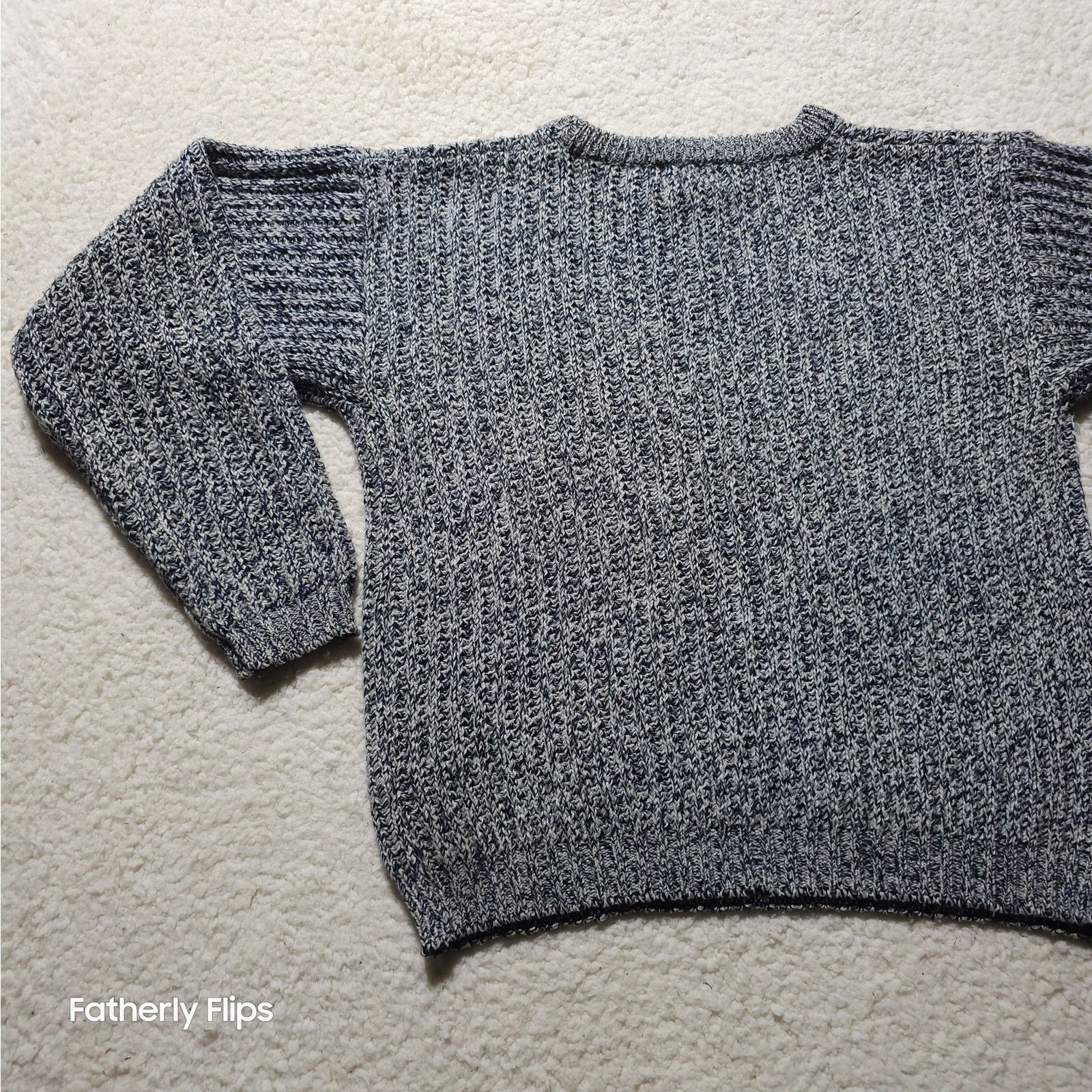 Other VTG GAP Marled Knit Sweater boys L Black White Chunky 90s Size US L / EU 52-54 / 3 - 9 Thumbnail