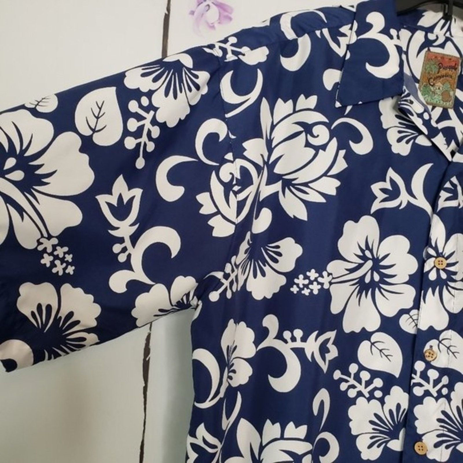 Pineapple Connection Pineapple Connection Hawaiian Floral Button Casual Shirt L Size US L / EU 52-54 / 3 - 3 Thumbnail