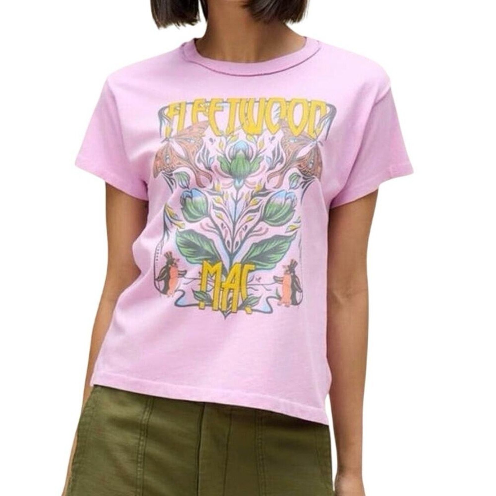 Daydreamer DAYDREAMER Fleetwood Mac Lilac Butterflies Reverse GF Tee Size M / US 6-8 / IT 42-44 - 1 Thumbnail