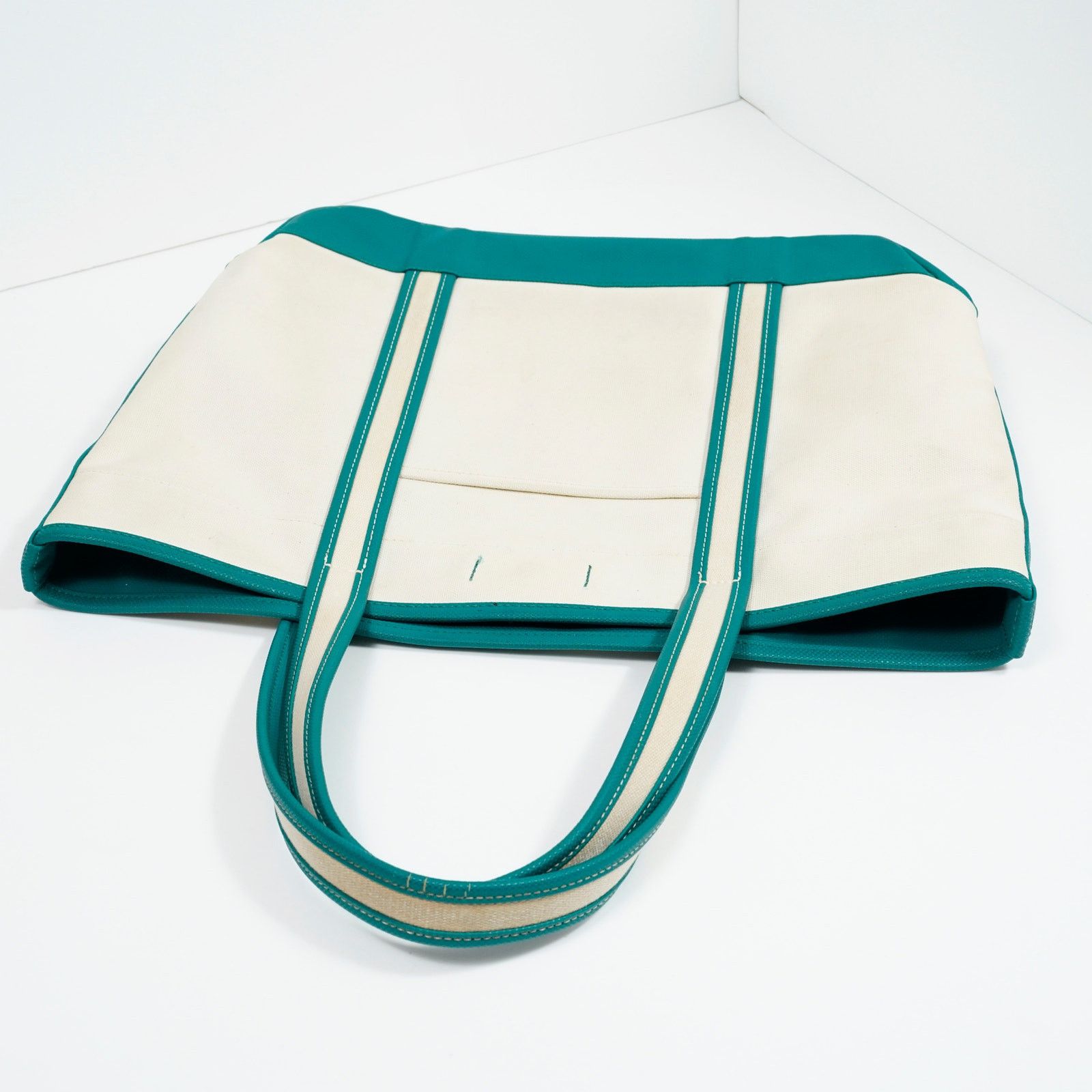 Porter Porter Girl Boyfriend Tote Canvas Ivory Green Japan Made Size ONE SIZE - 15 Thumbnail