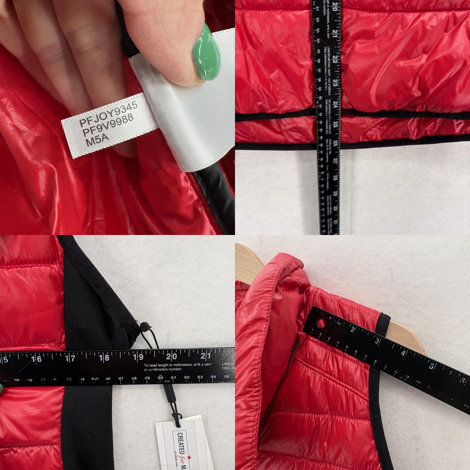 Calvin Klein Calvin Klein Performance Vest Womens Medium Red Quilted Pockets Lightweight NWT Size M / US 6-8 / IT 42-44 - 8 Thumbnail