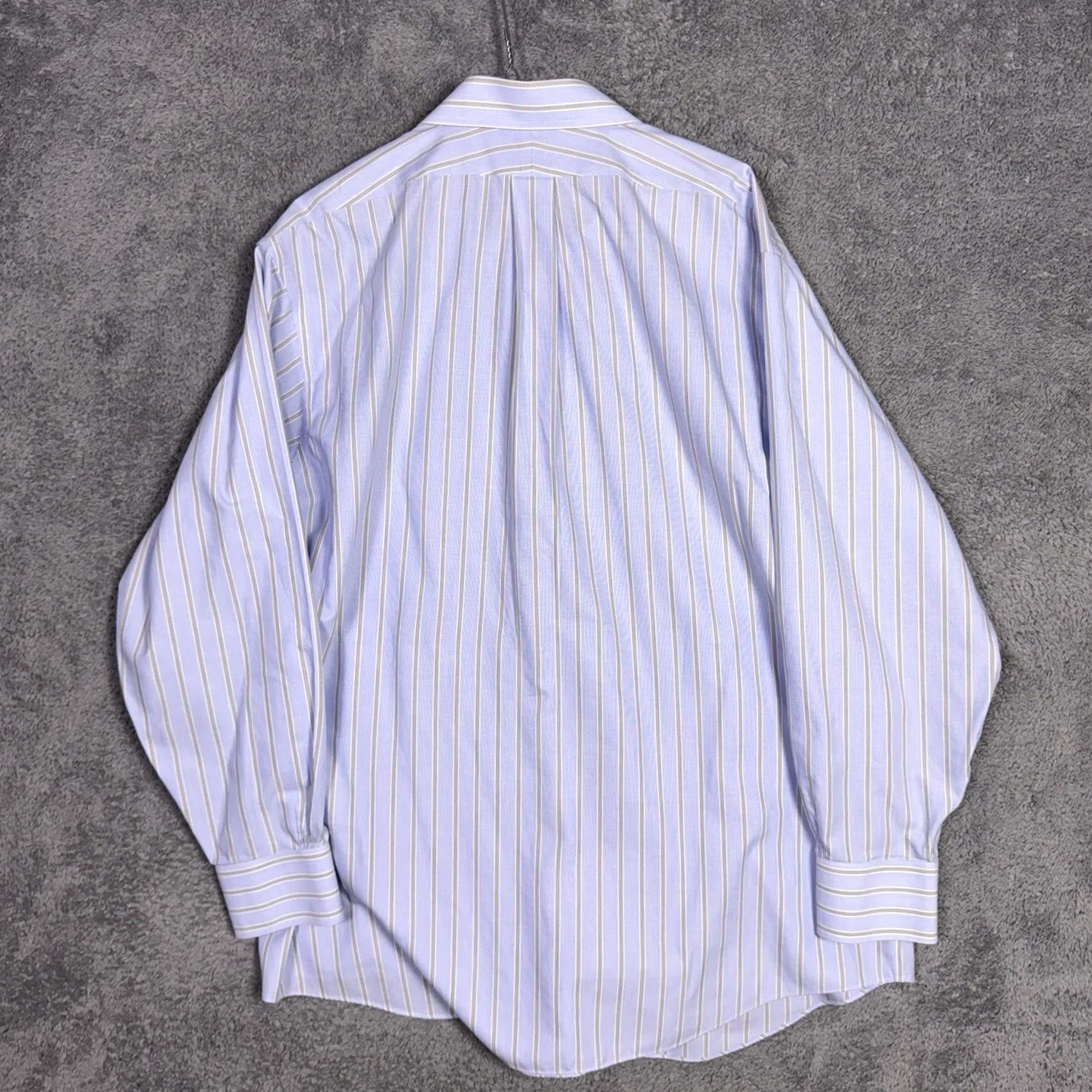 Brooks Brothers Brooks Brothers Shirt Mens 18 - 4/5 Regent 346 Slim Non Iron Dress Notch Collar Blue Size 48R - 7 Thumbnail