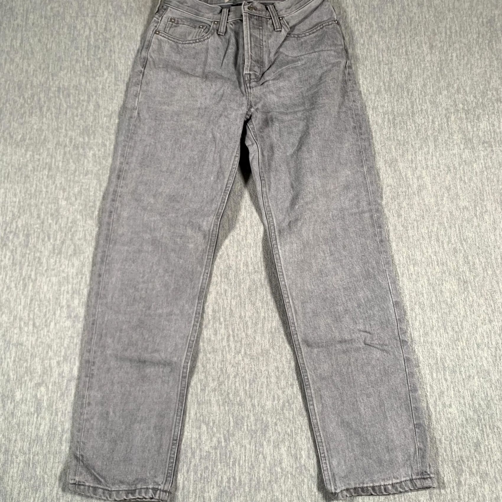 Everlane Everlane Jeans Womens Gray The 90s Cheeky High Rise Organic Cotton Denim Size 26 (approx) Regular Rise Straight Size 42" / US 20 - 3 Thumbnail