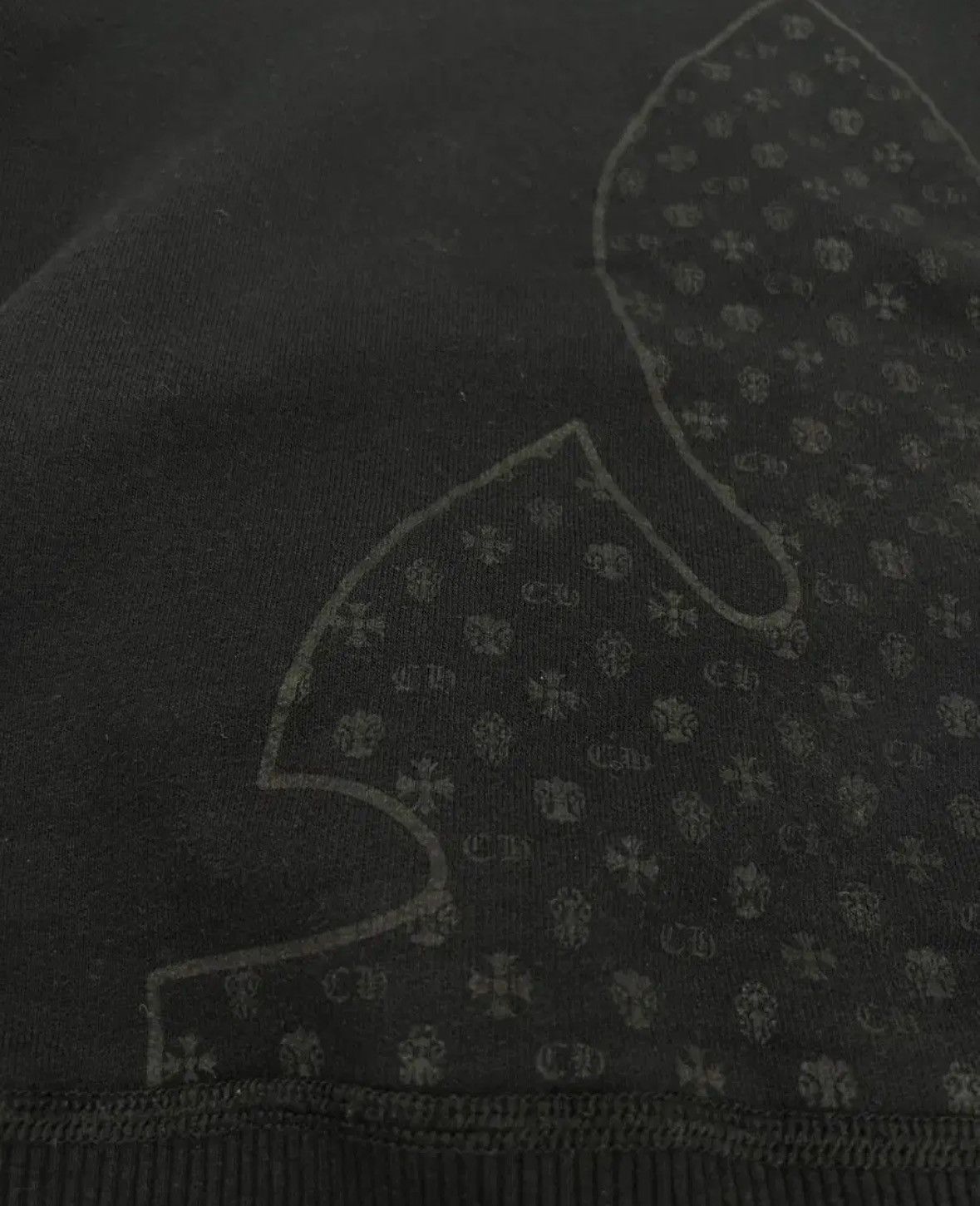 Chrome Hearts Spade Monogram Cropped Zip Up Hoodie Size XS / US 0-2 / IT 36-38 - 3 Thumbnail