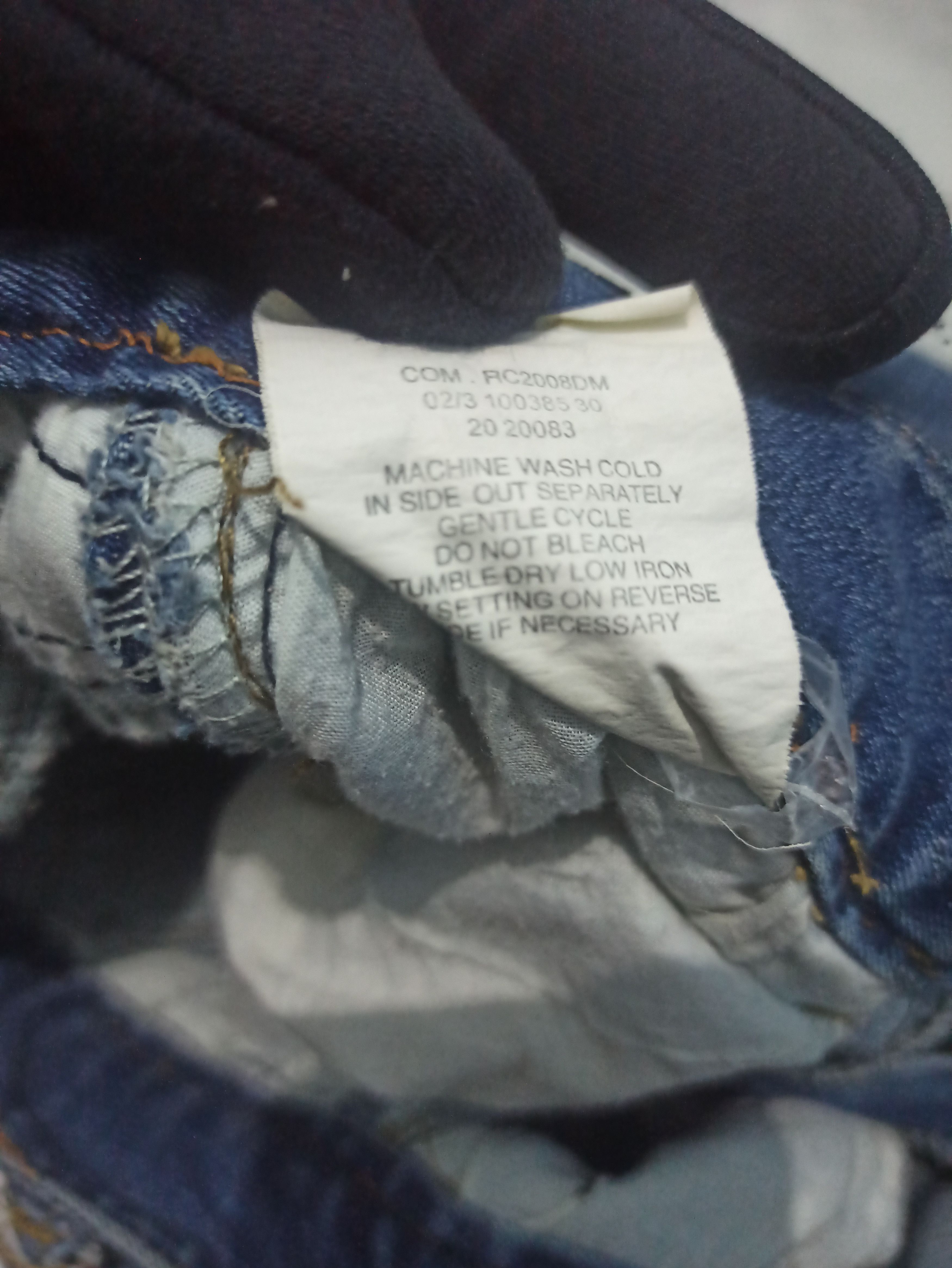 Japanese Brand W.D.B Bikers Jeans Size US 30 / EU 46 - 8 Thumbnail