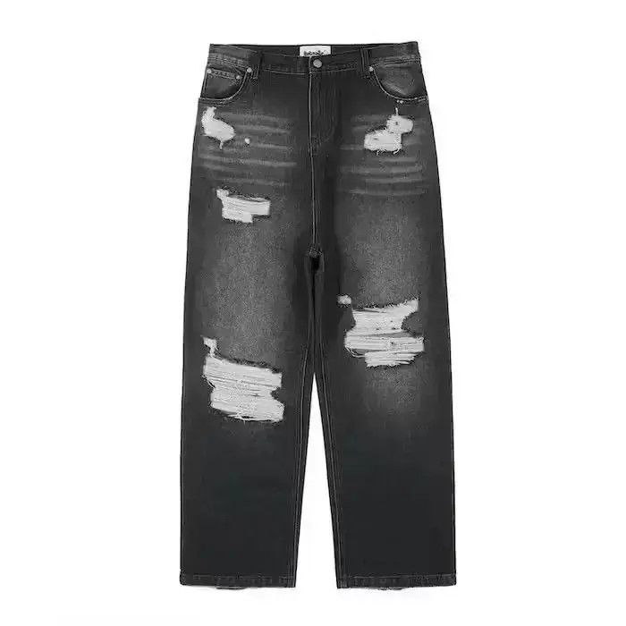 Japanese Brand Ripped Hole Baggy jeans Size US 34 / EU 50 - 2 Thumbnail