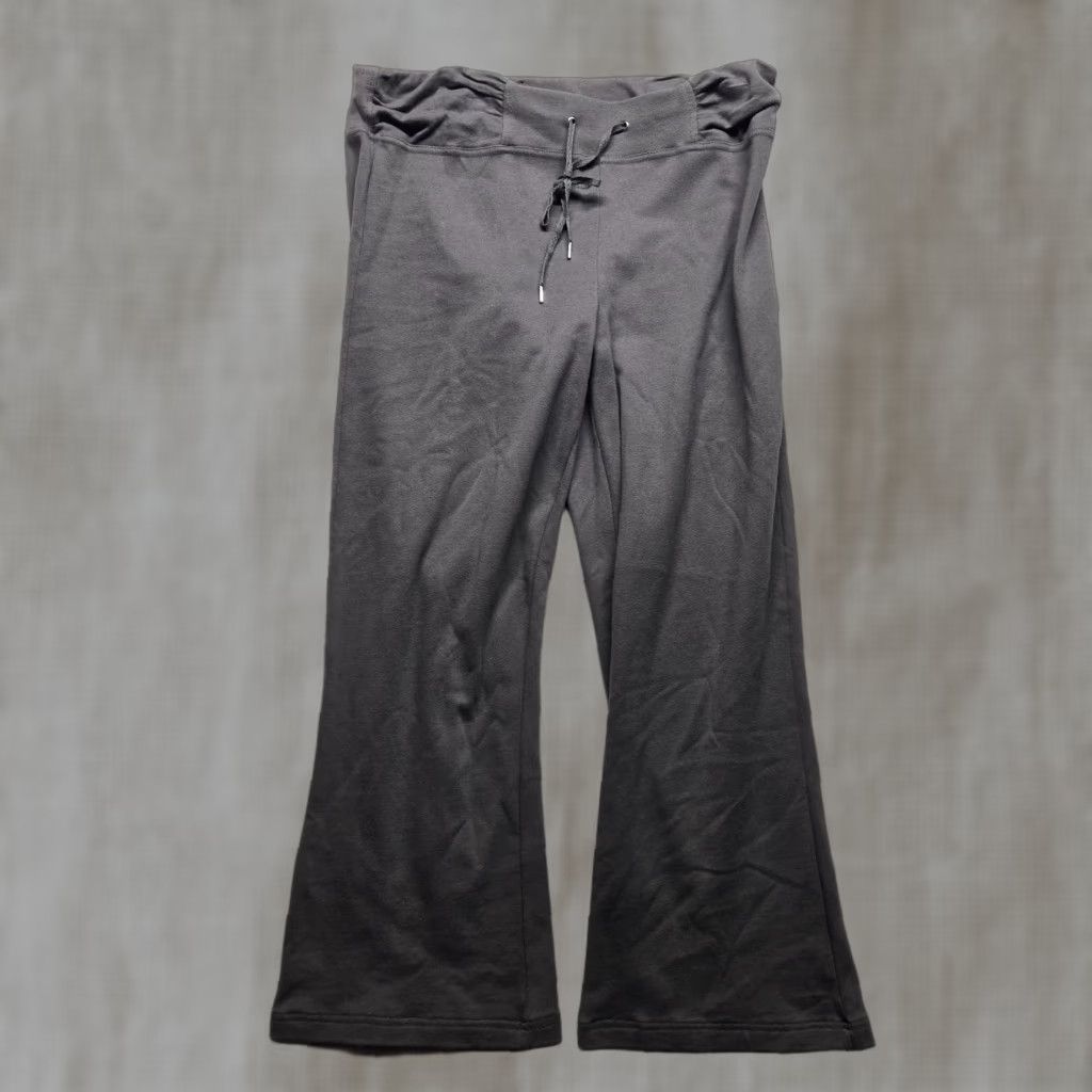 Vintage GW Sport Gray Draw String Pants Women's XL Knit Wide-Leg Elastic Waist Casual Sweatpants Size 40" / US 18 - 1 Thumbnail