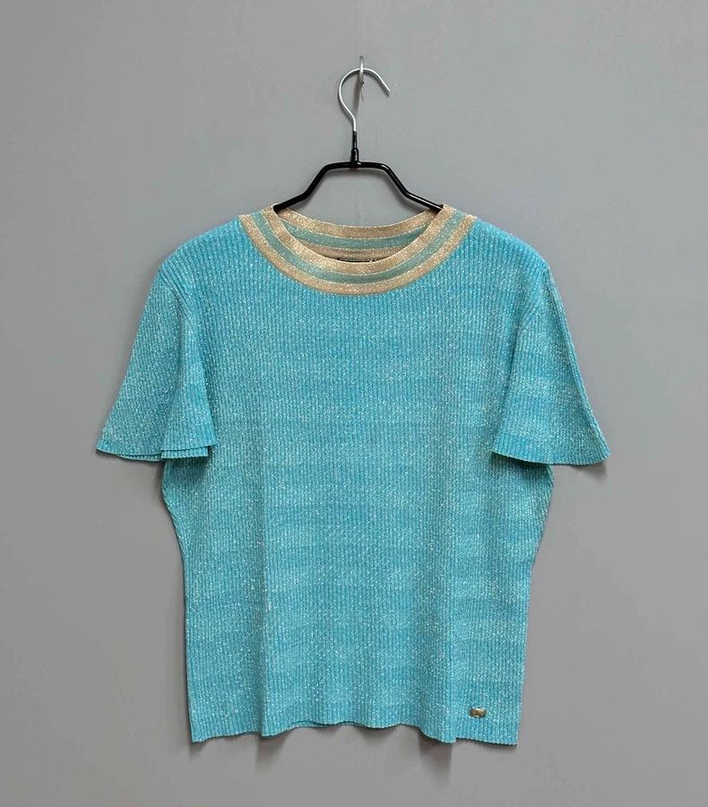 Chanel Chanel Egypt Series Blue Short Sleeve 2504-Nextarrow Size XS / US 0-2 / IT 36-38 - 1 Thumbnail