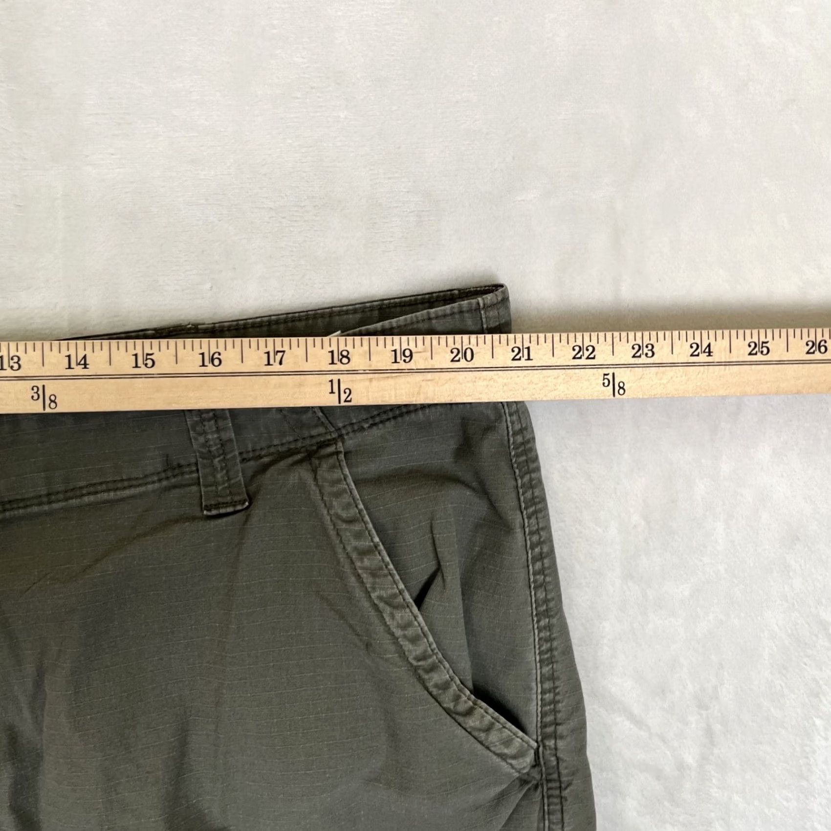 Wrangler Wrangler Shorts Mens 42 Green Ripstop Cargo Stretch 9 Inseam Utility Cargo Pocket Camouflage Army Outdoor Size US 42 / EU 58 - 4 Thumbnail