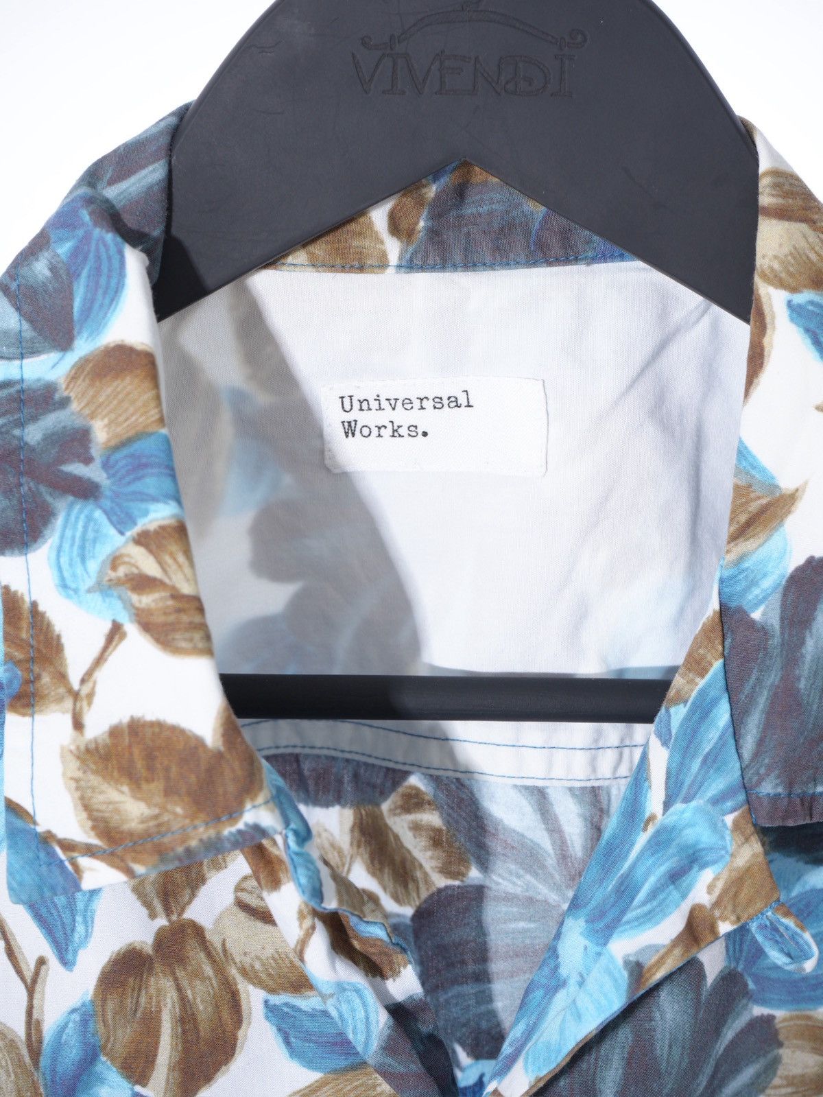 Universal Works Universal Works Men's Shirt Blue Floral Print M Size US M / EU 48-50 / 2 - 3 Thumbnail
