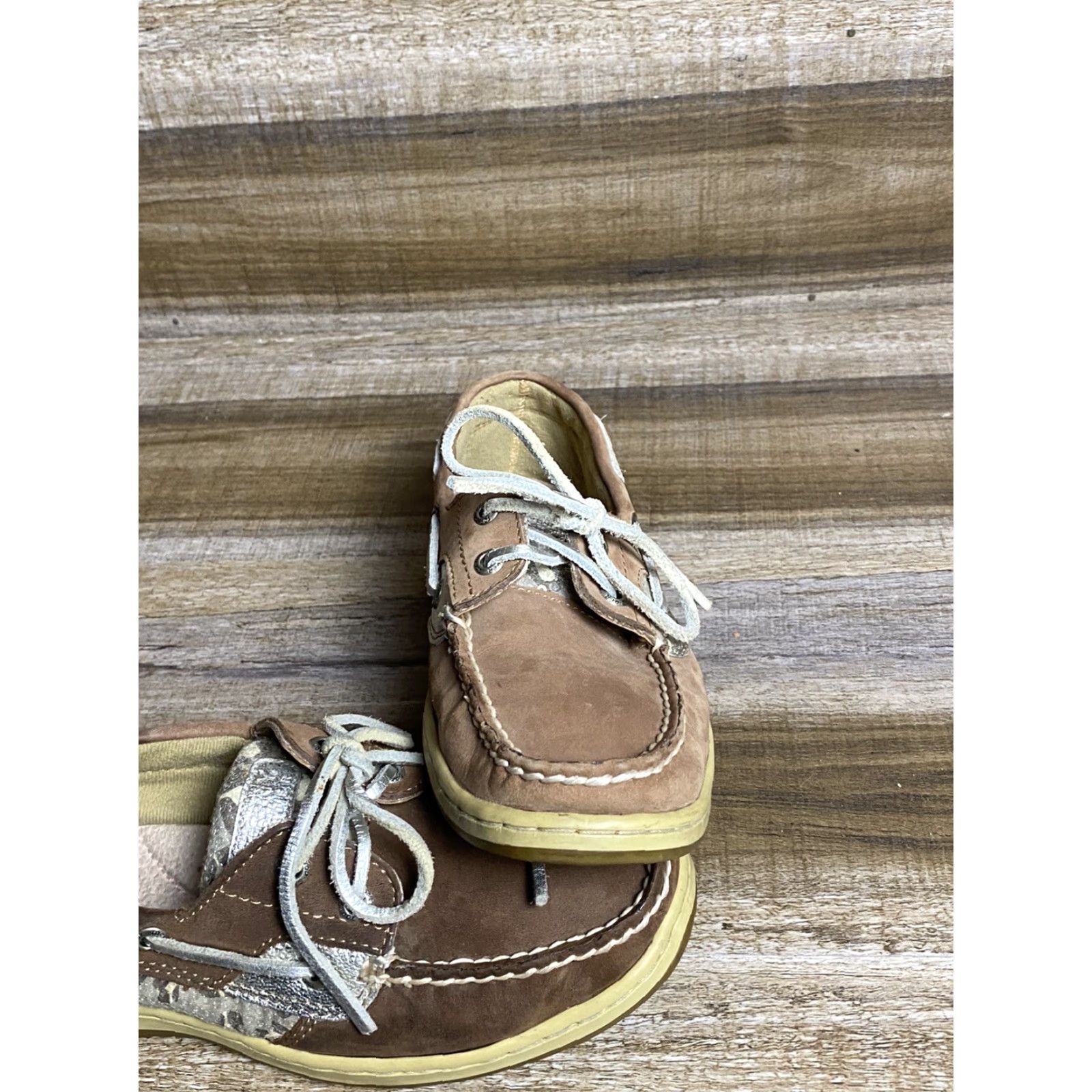 Sperry Sperry Top Sider Boat Shoes Womens 6.5 M Bluefish Leopard Sequin Leather 9174624 Size M / US 6-8 / IT 42-44 - 4 Thumbnail