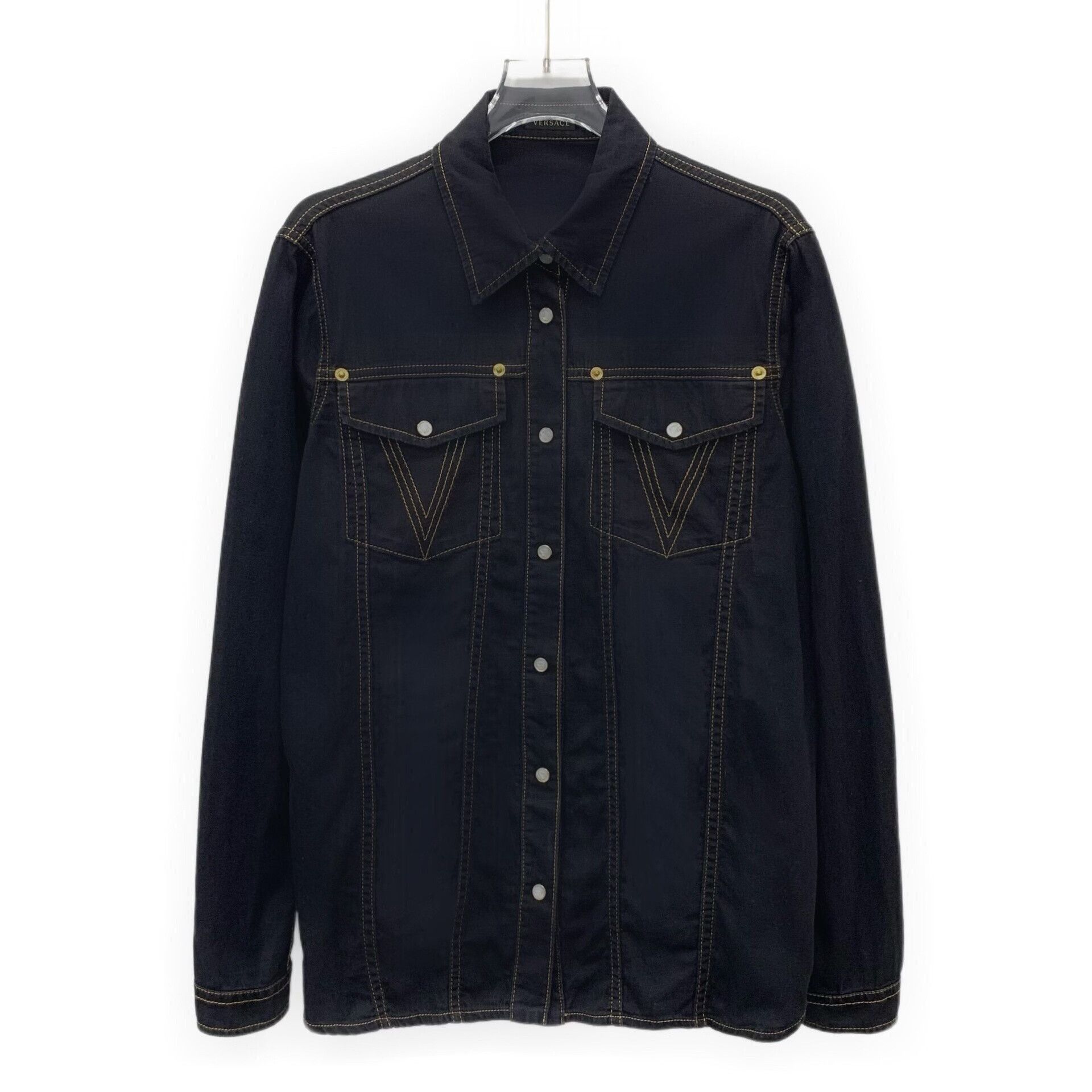 Versace Versace Cotton Black Jacket M Women Size M / US 6-8 / IT 42-44 - 1 Thumbnail