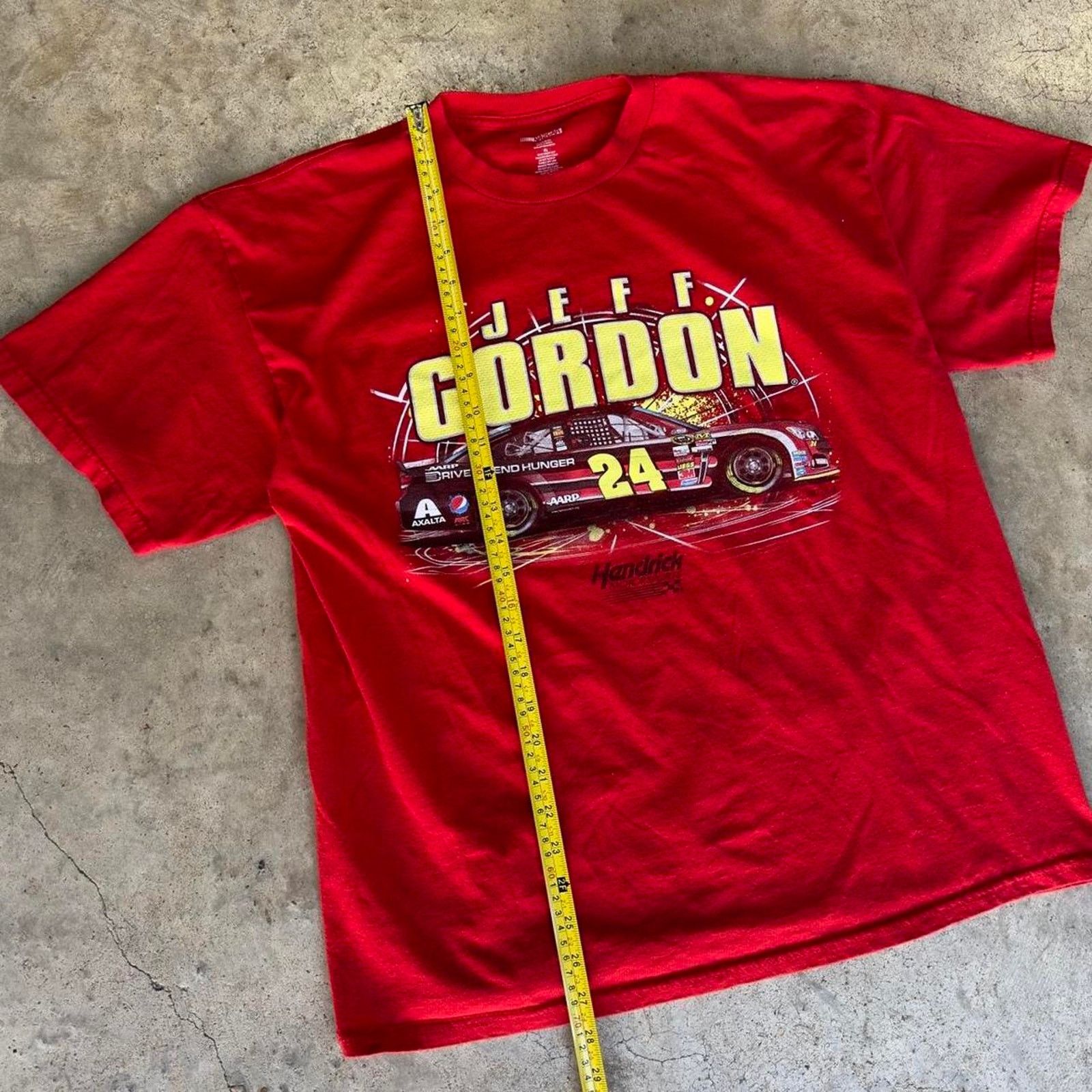 Gildan × NASCAR Y2K Red Jeff Gordon NASCAR Red Racing T-Shirt Size US XL / EU 56 / 4 - 3 Thumbnail