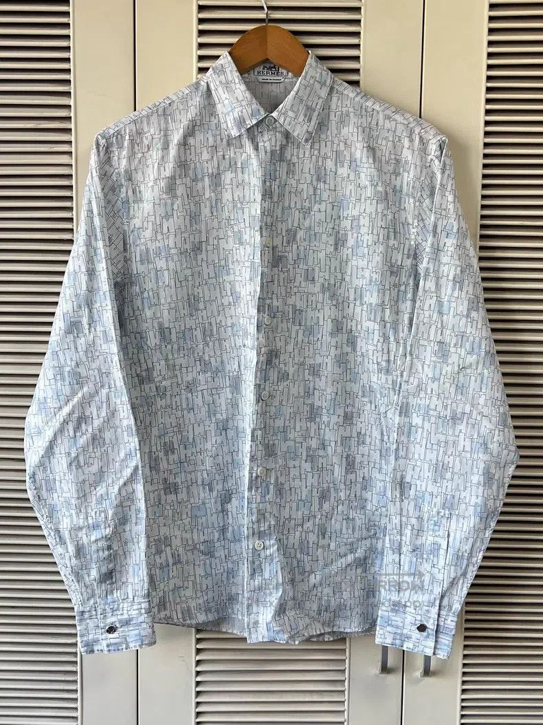 Hermes Hermes size 37 Men's shirt Size US M / EU 48-50 / 2 - 1 Thumbnail