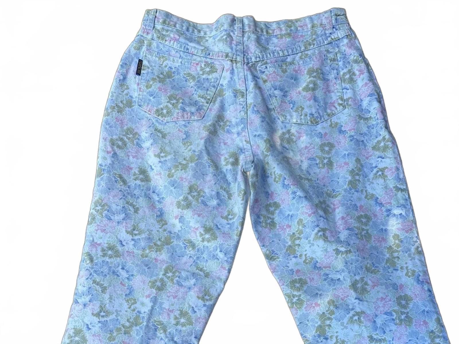 Porsche Design Vintage Porsche Design Floral Jeans 32W 80s/90s Pastel Print Size 32" / US 10 / IT 46 - 2 Thumbnail