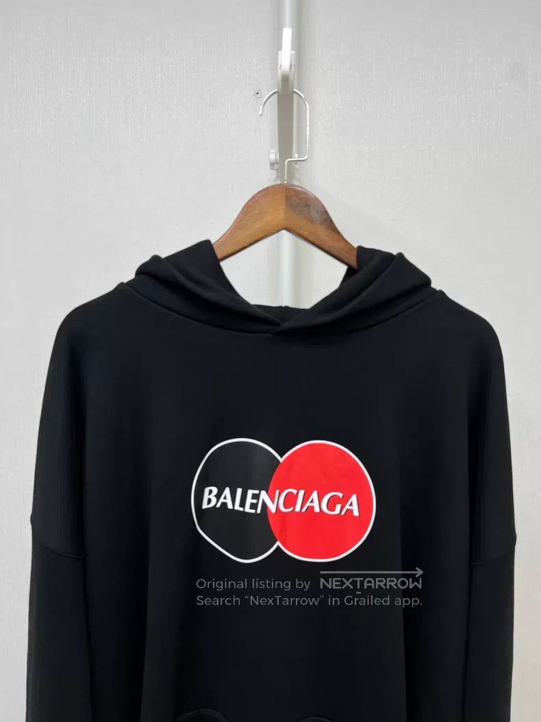 Balenciaga Balenciaga Black Mastercard Hooded Sweatshirt Jacket Size US L / EU 52-54 / 3 - 3 Thumbnail
