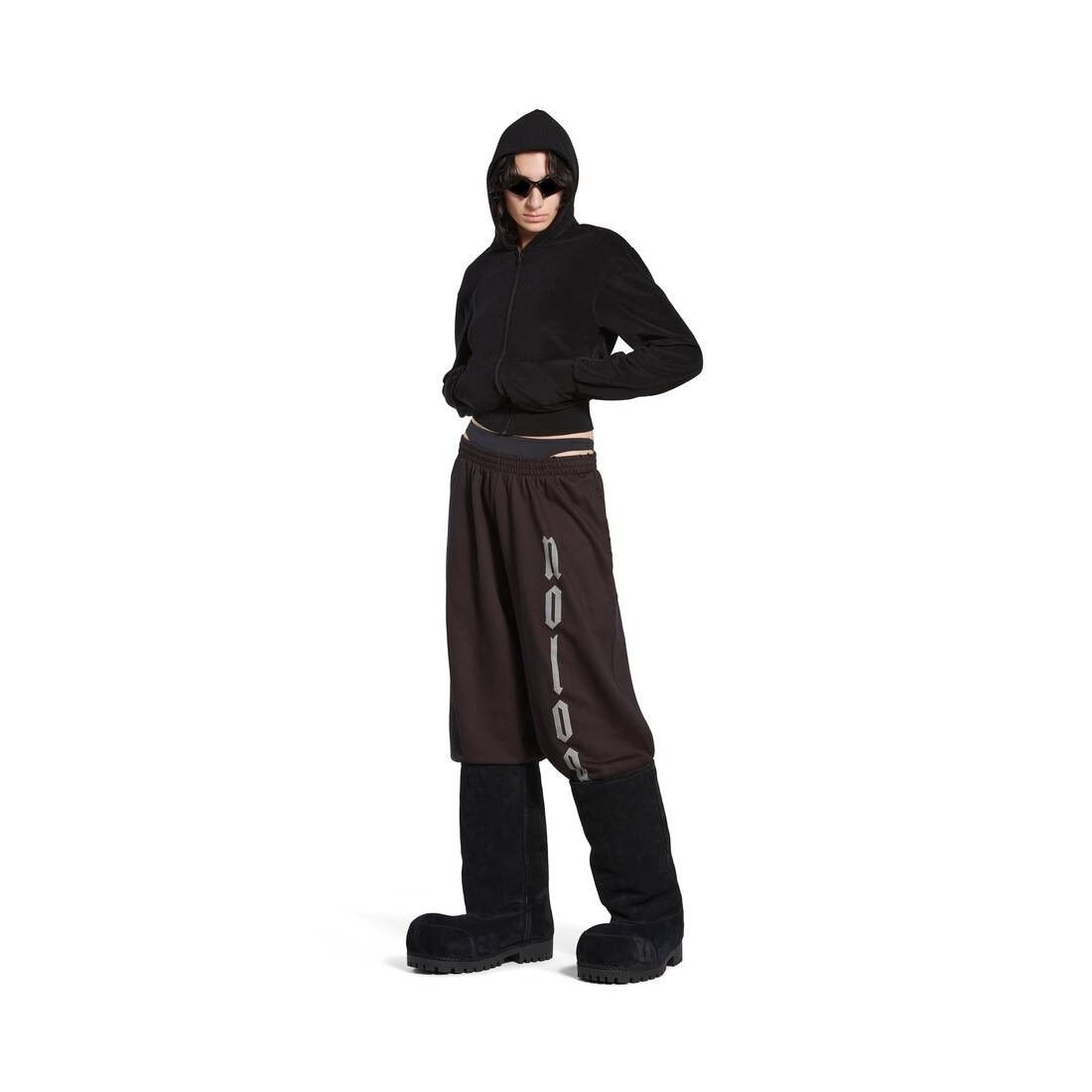 Balenciaga o1srvl11e1025 Nologo Baggy Sweatpants & Joggers in Black Size US 36 / EU 52 - 2 Thumbnail