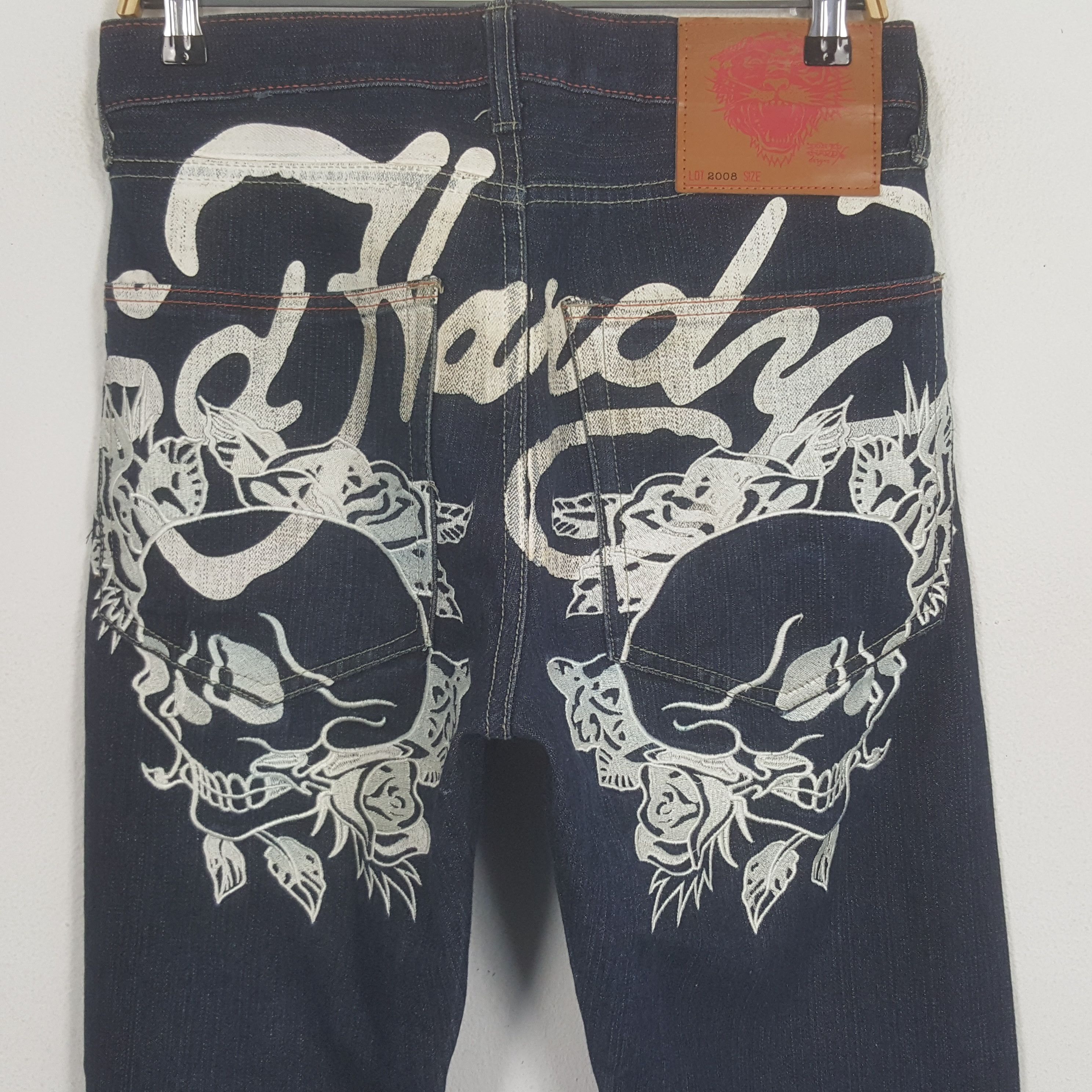Ed Hardy × Vintage Vintage Ed Hardy Rare Design Denim Jeans Size US 30 / EU 46 - 2 Thumbnail