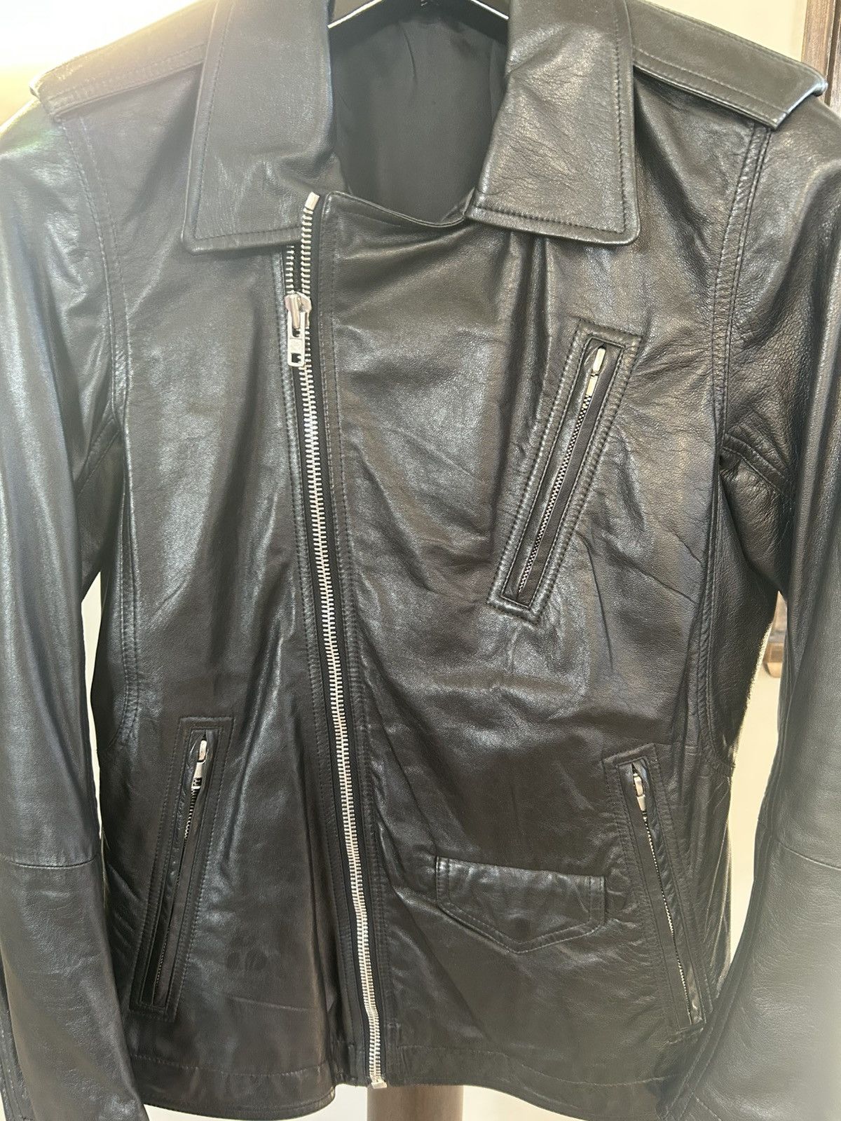 Rick Owens SS15 "Stooges" Leather Jacket Size US S / EU 44-46 / 1 - 3 Thumbnail