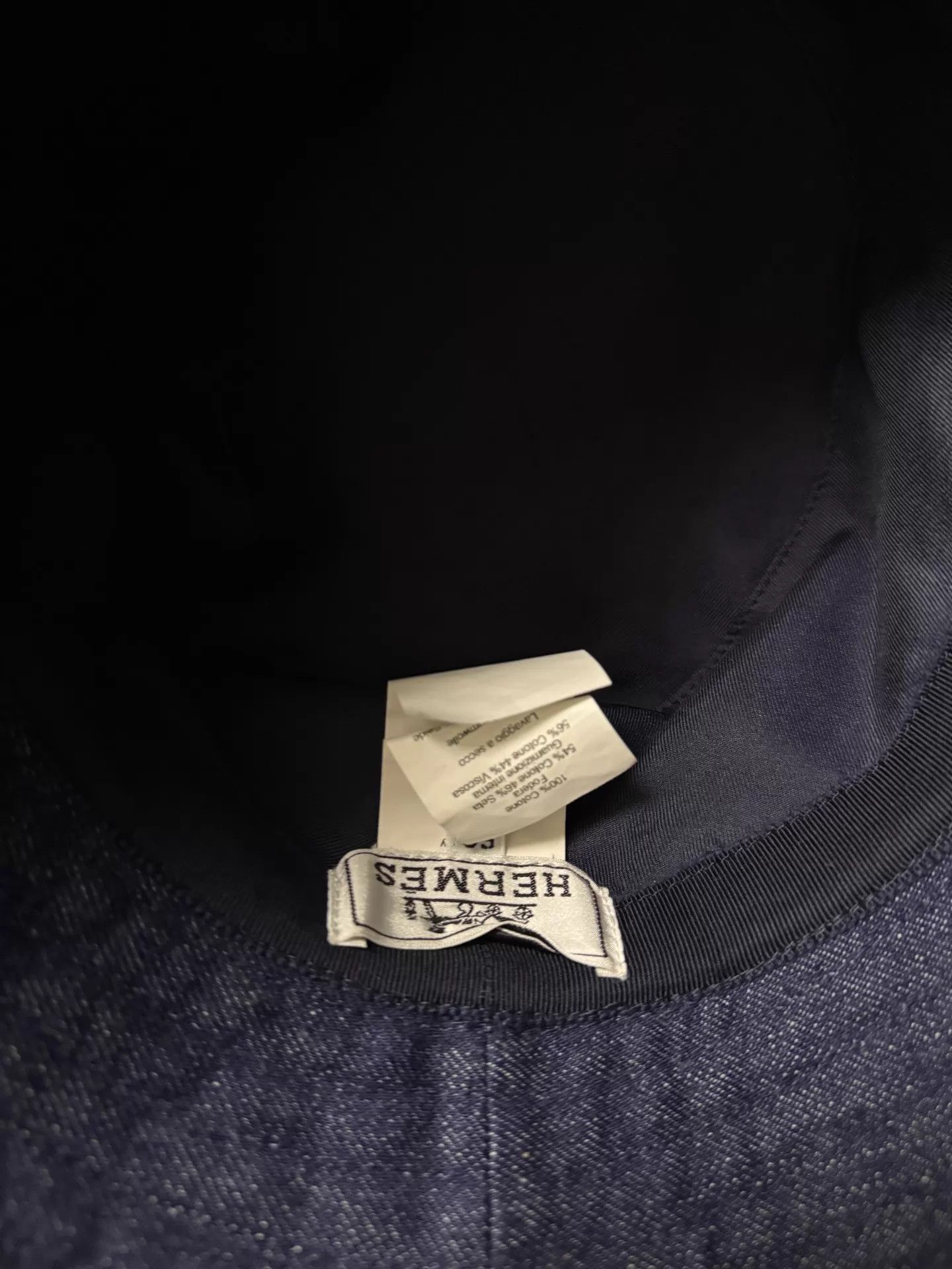 Hermes Hermès Denim Fisherman Hat 58 99 New Size ONE SIZE - 2 Thumbnail