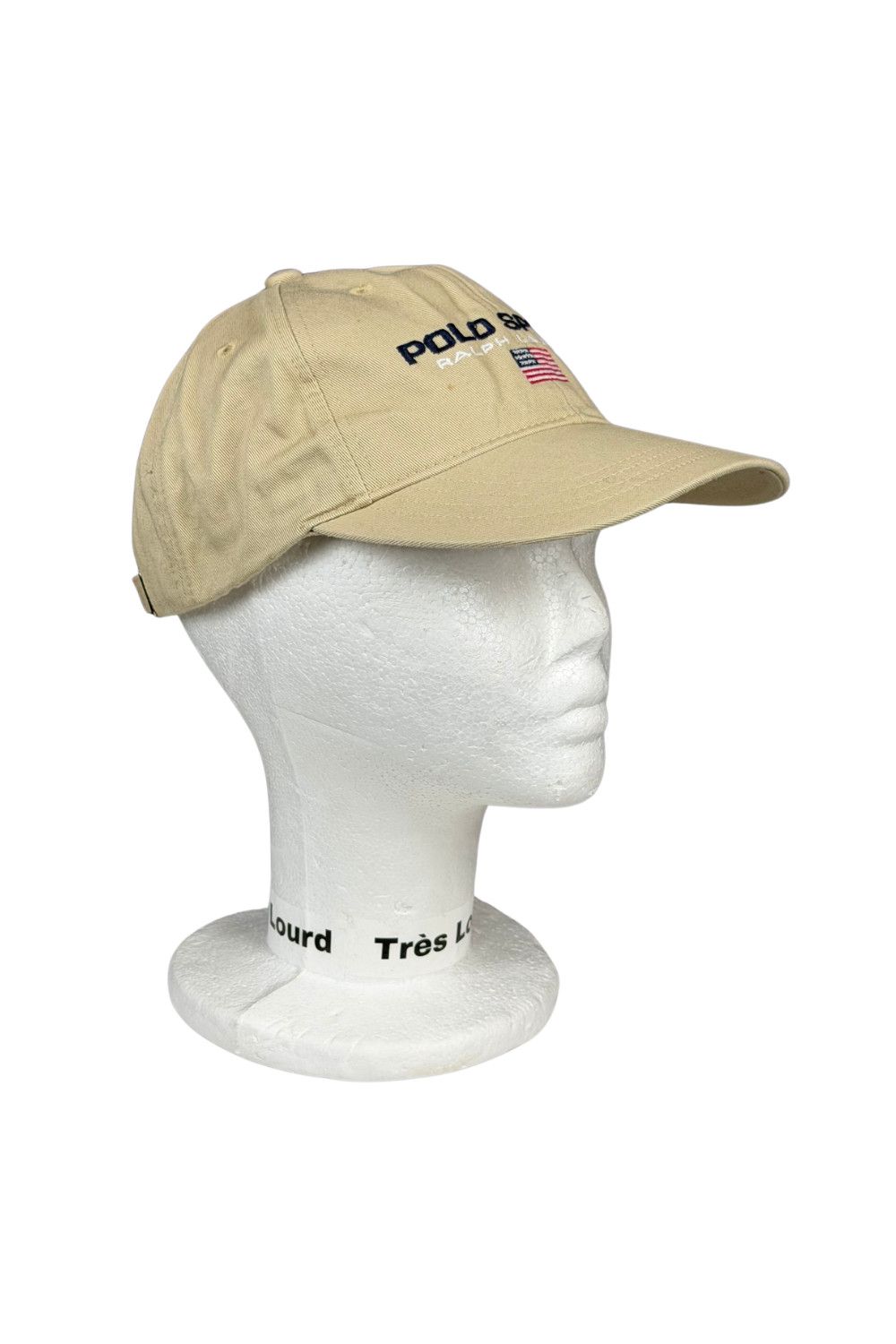 Polo Ralph Lauren Vintage Polo Sport Ralph Lauren USA Flag Cap Khaki Strapback Size ONE SIZE - 6 Thumbnail