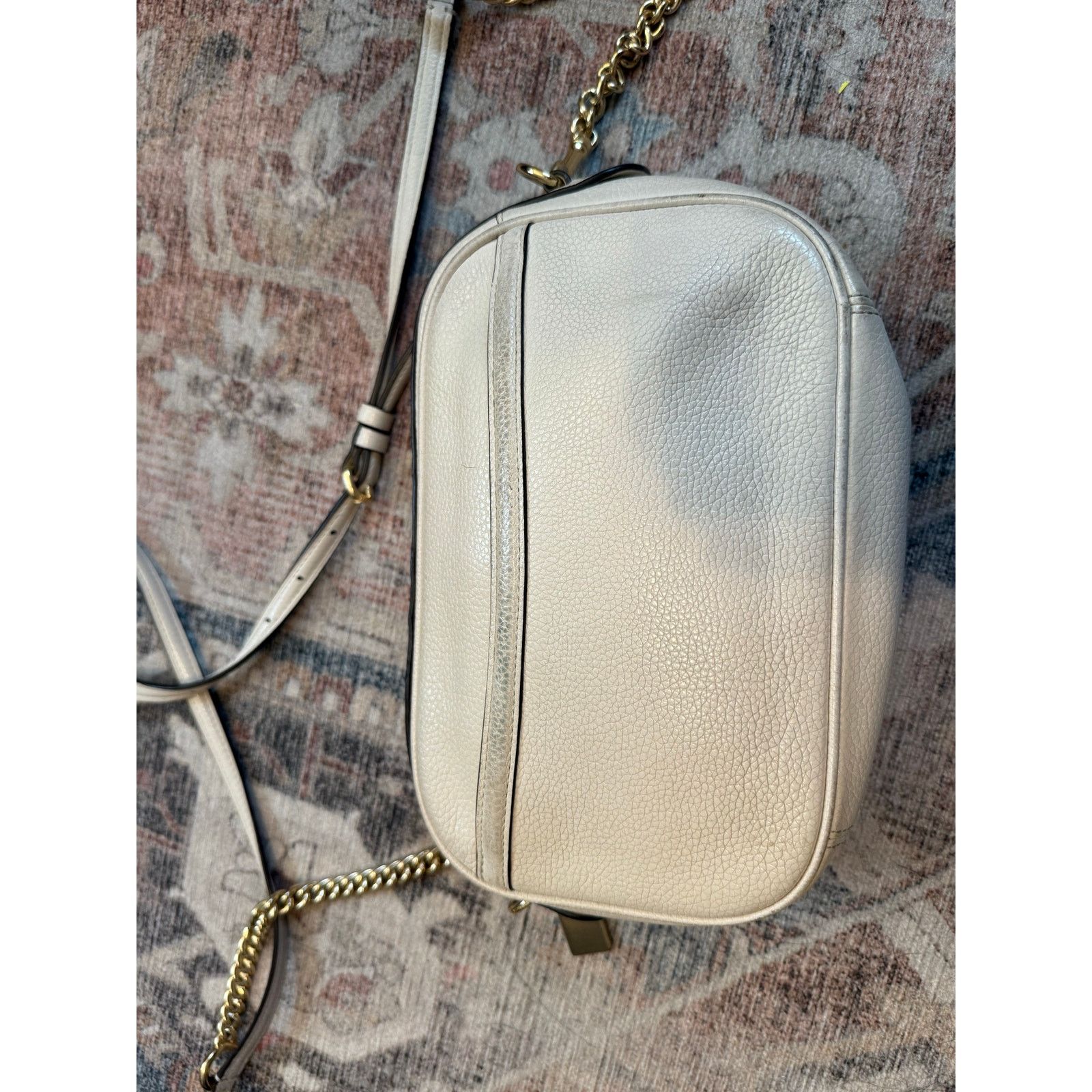 Coach Coach Isla Pebbled Leather Crossbody Chalk Ivory Gold Chain Size ONE SIZE - 9 Thumbnail