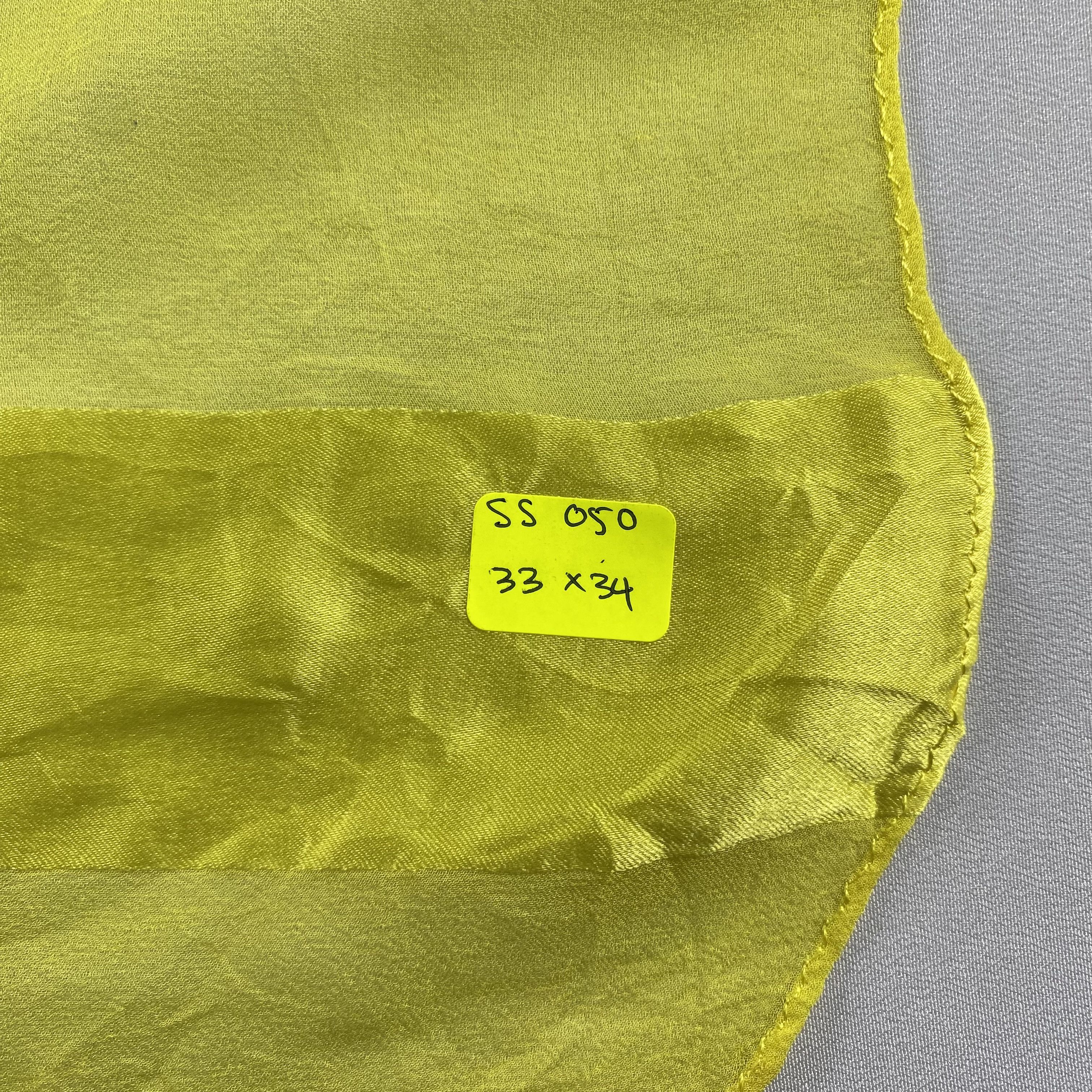 Japanese Brand × Vintage Vintage Japanese Brand Yellow Silk Scarf SS050 Size ONE SIZE - 6 Thumbnail
