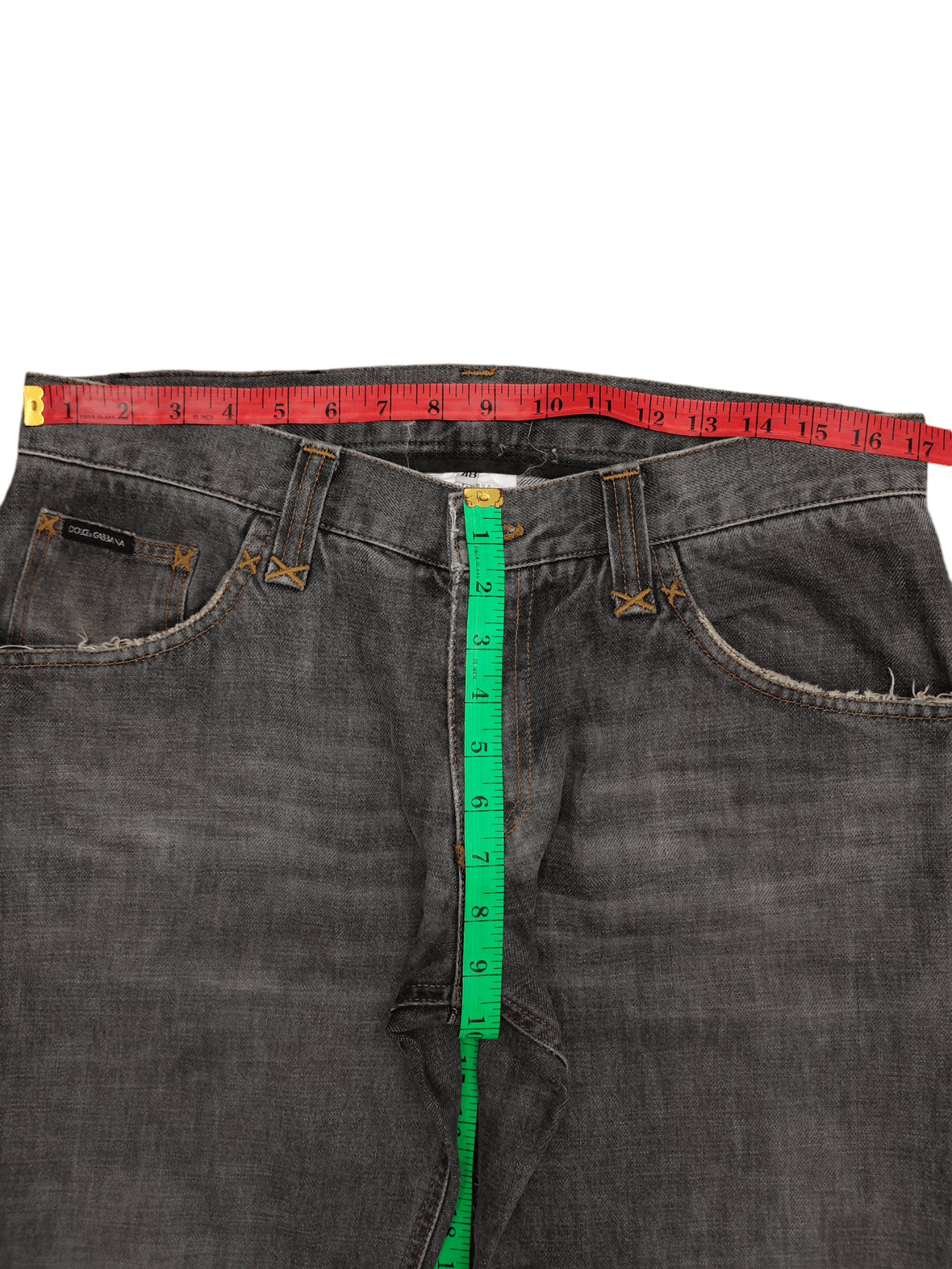 Dolce & Gabbana Dolce & Gabbana Clawmark Distress Faded Denim Jeans Size US 34 / EU 50 - 8 Thumbnail