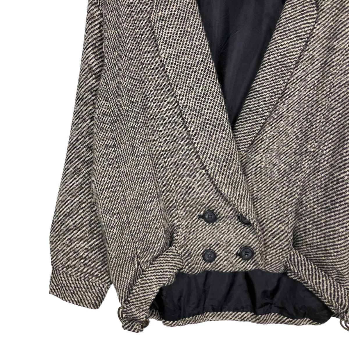 Japanese Brand 🔥VINTAGE BIKER JACKET WOOL BUCKLE HERRINGBONE ISSEY MIYAKE Size US M / EU 48-50 / 2 - 4 Thumbnail