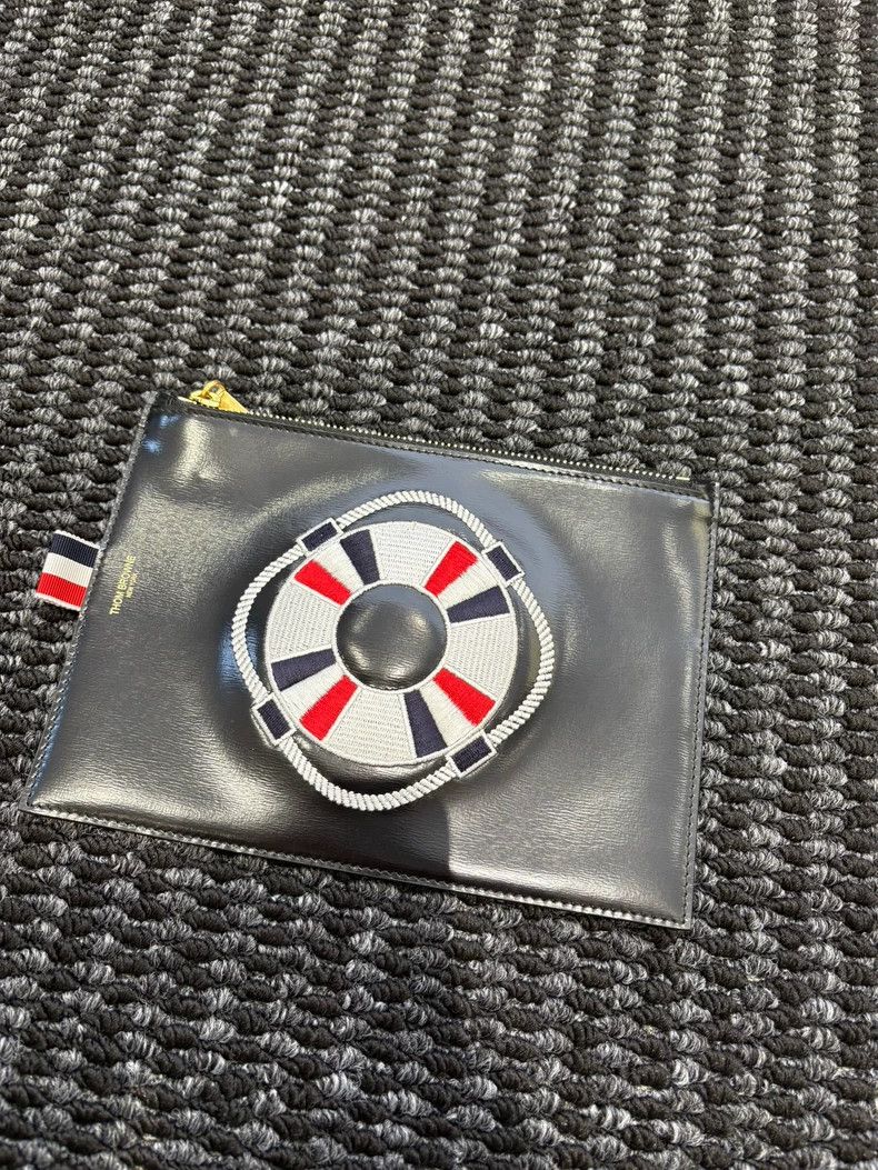 Thom Browne Thom Browne Classic Tri-color Clutch - dmc Size ONE SIZE - 1 Thumbnail