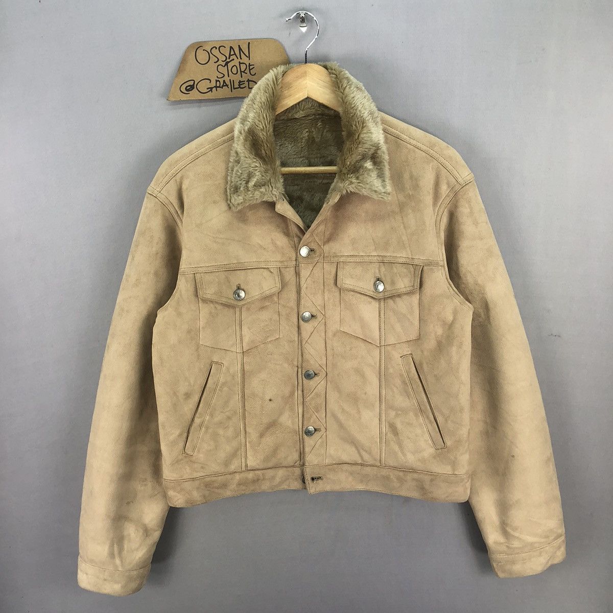 Japanese Brand Vintage Point Chary Moleskin Biker Jacket Size US M / EU 48-50 / 2 - 1 Thumbnail