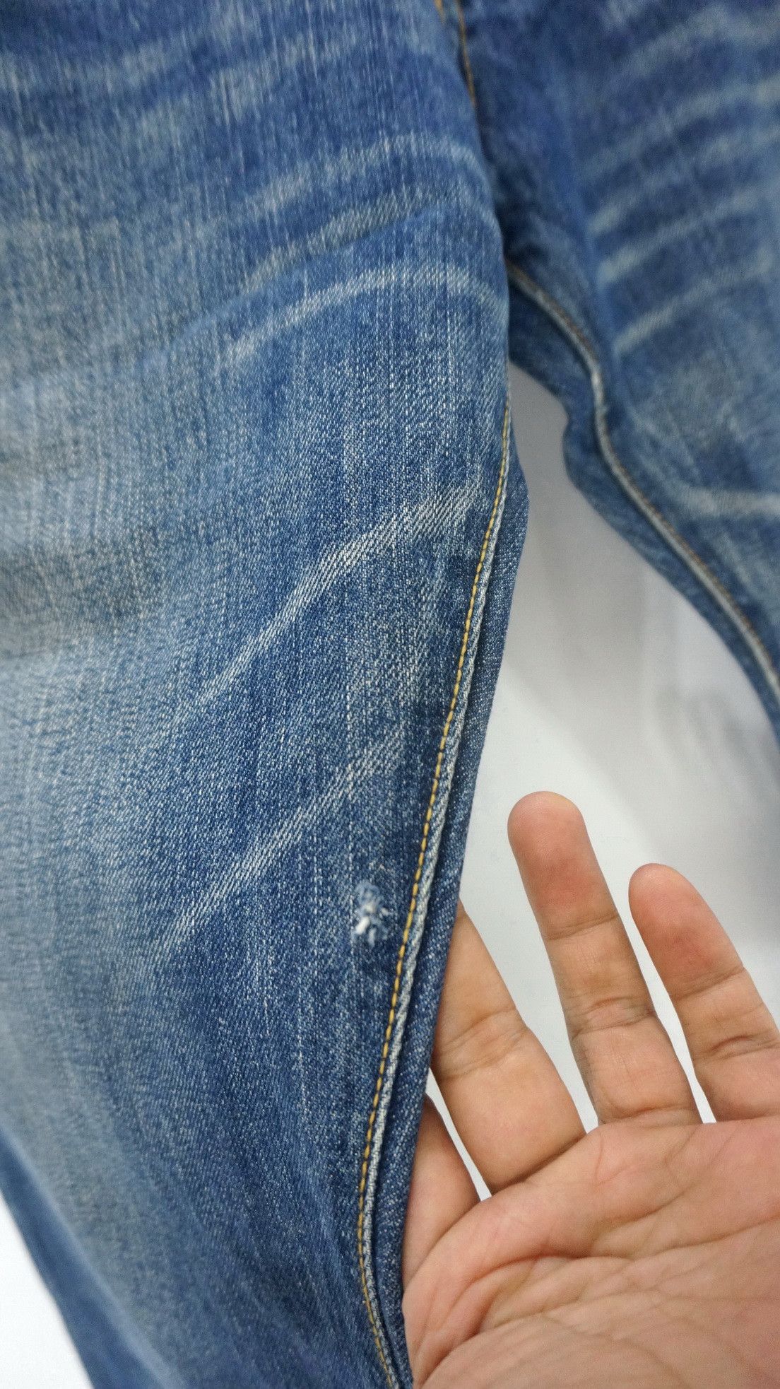 Designer Japan COCOLULU Spell Out Blue Jeans Size US 30 / EU 46 - 6 Thumbnail