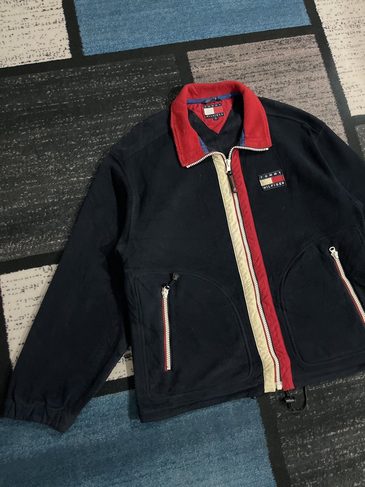 Tommy Hilfiger Vintage Tommy Hilfiger Fleece Jacket Size US XL / EU 56 / 4 - 4 Thumbnail