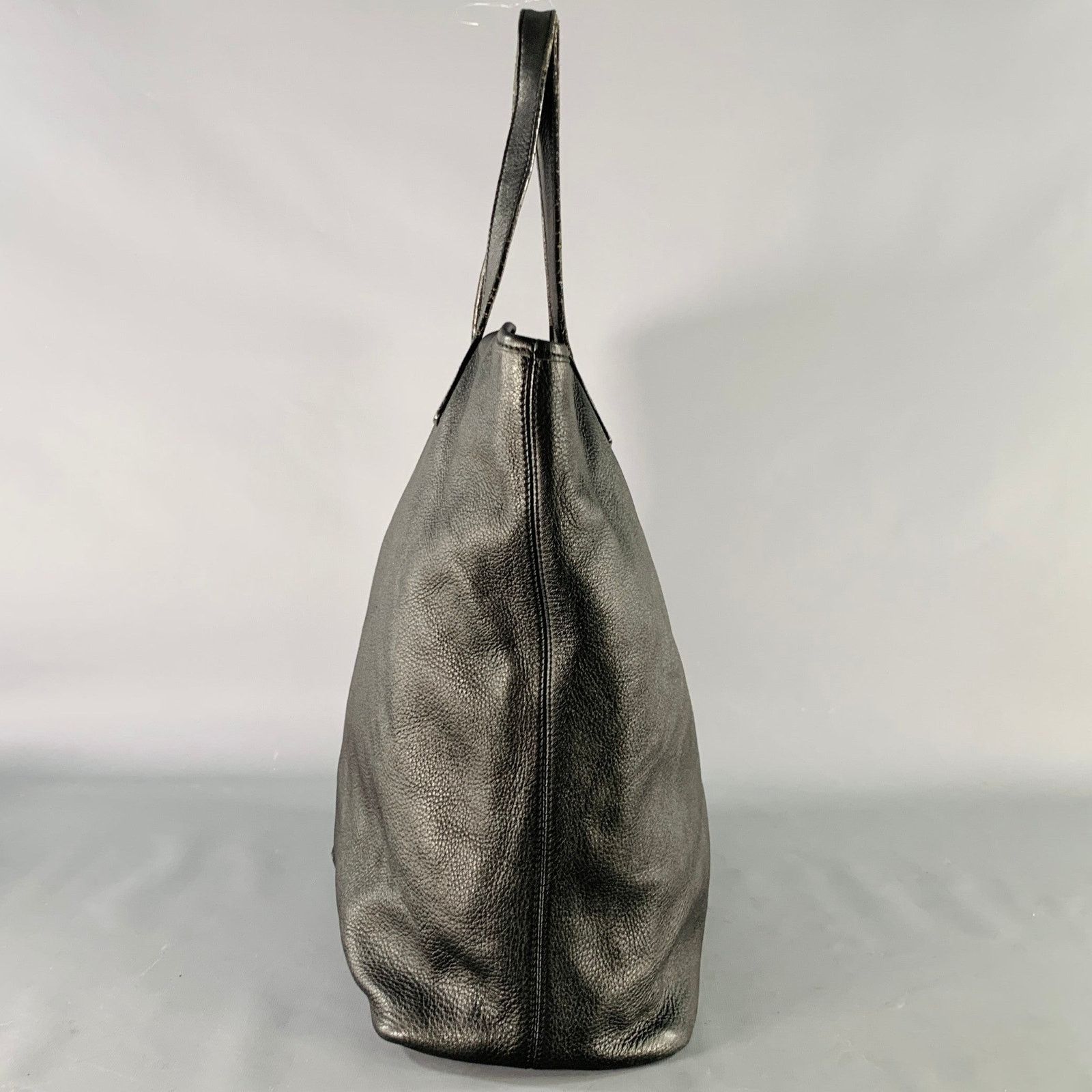 Max Mara MAX MARA Black Leather Tote Top Handles Zip Handbag Size ONE SIZE - 4 Thumbnail